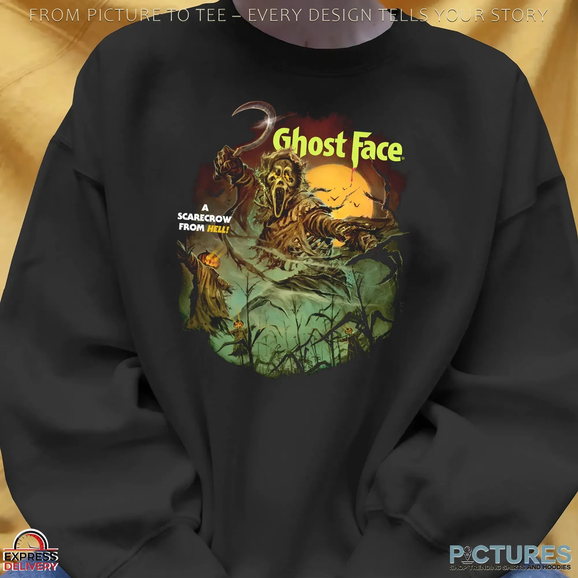 Ghostface Night Of The Scarecrow A Scarecrow From Hell Halloween T Shirt