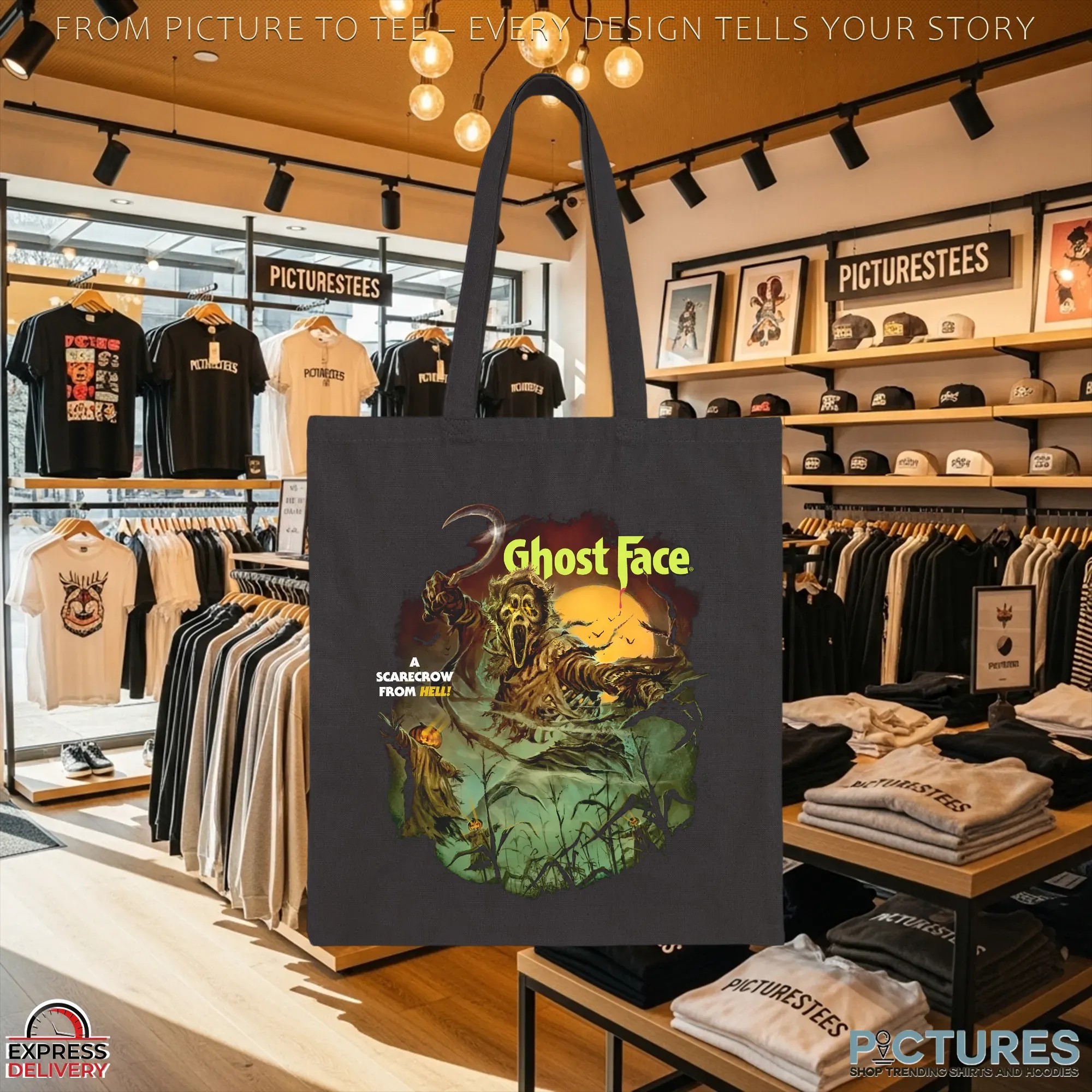 Ghostface Night Of The Scarecrow A Scarecrow From Hell Halloween T Shirt