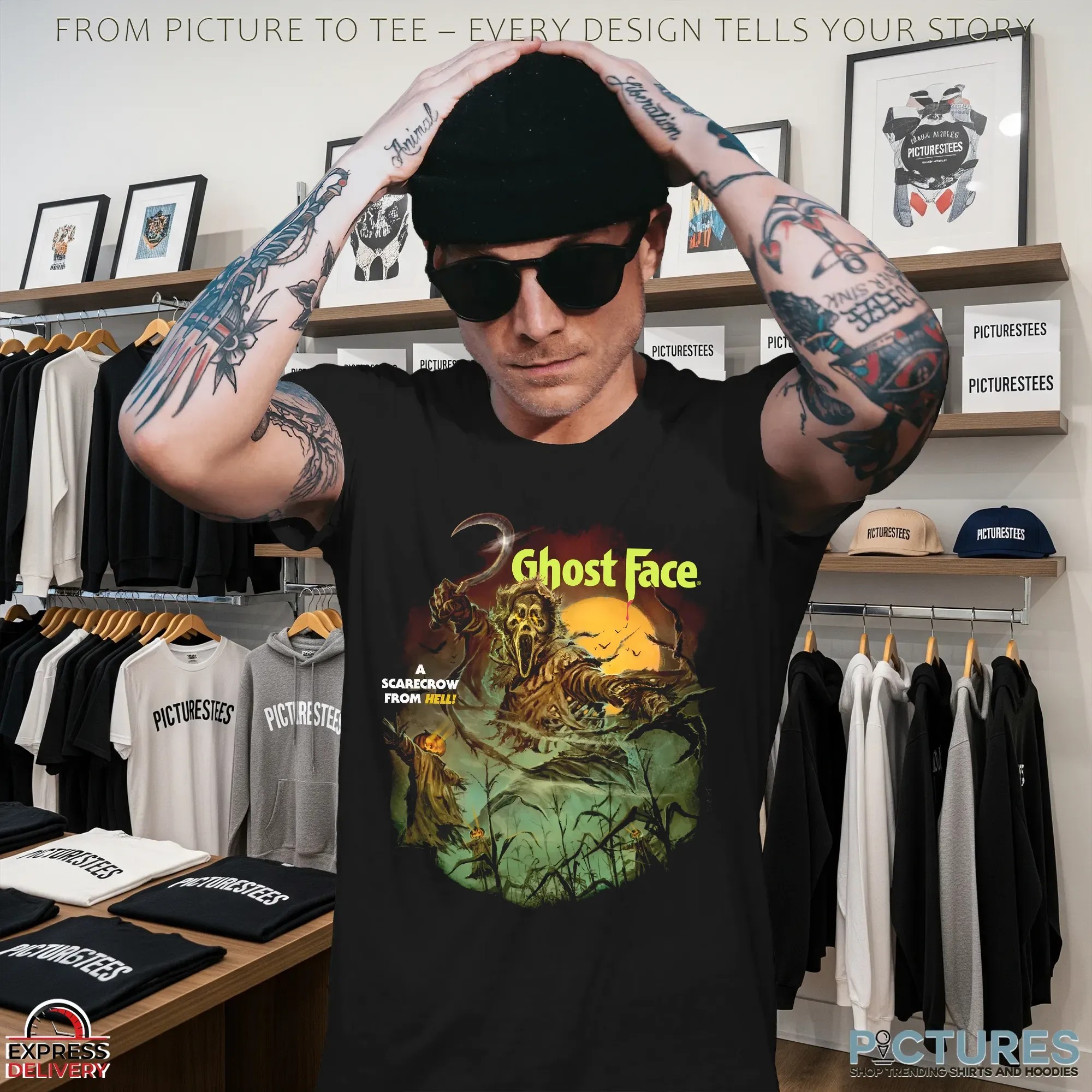 Ghostface Night Of The Scarecrow A Scarecrow From Hell Halloween T Shirt
