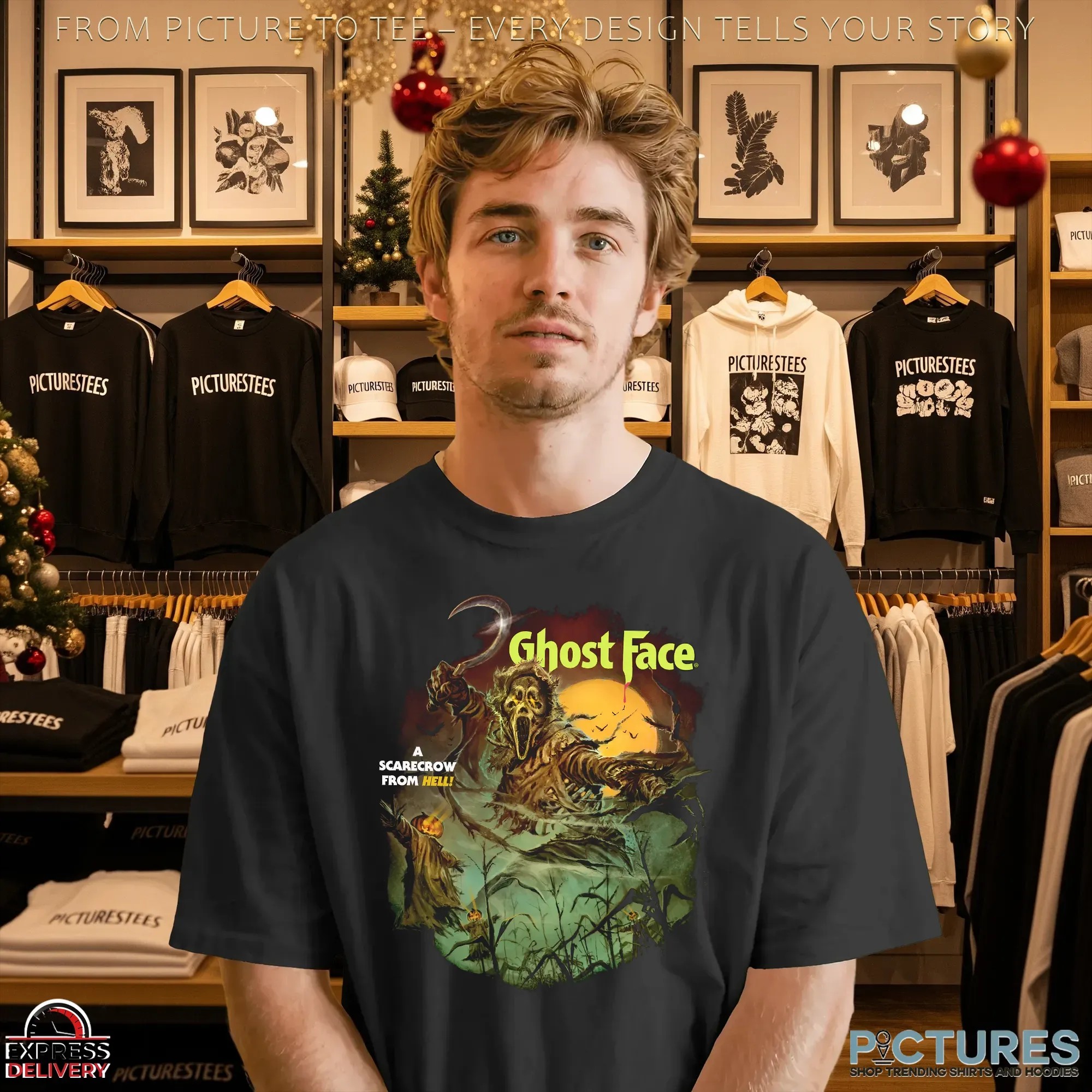 Ghostface Night Of The Scarecrow A Scarecrow From Hell Halloween T Shirt