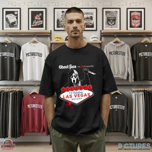 Ghostface The Icon Of Halloween Welcome To Fabulous Las Vegas Nevada Anniversary Event T Shirt