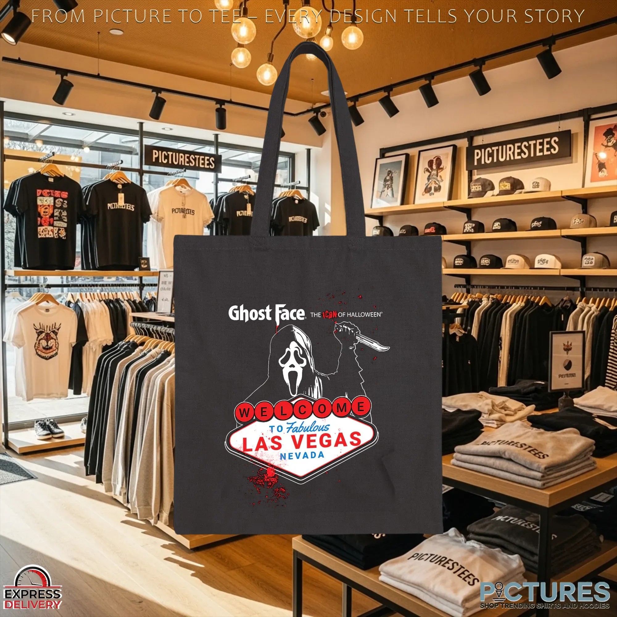 Ghostface The Icon Of Halloween Welcome To Fabulous Las Vegas Nevada Anniversary Event T Shirt