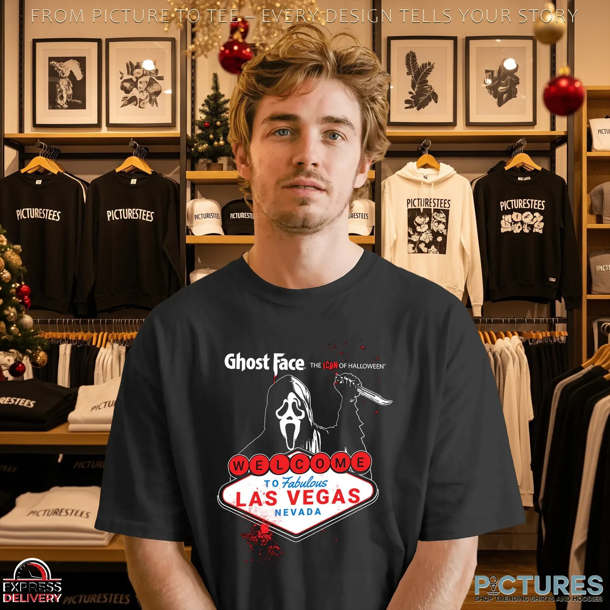 Ghostface The Icon Of Halloween Welcome To Fabulous Las Vegas Nevada Anniversary Event T Shirt