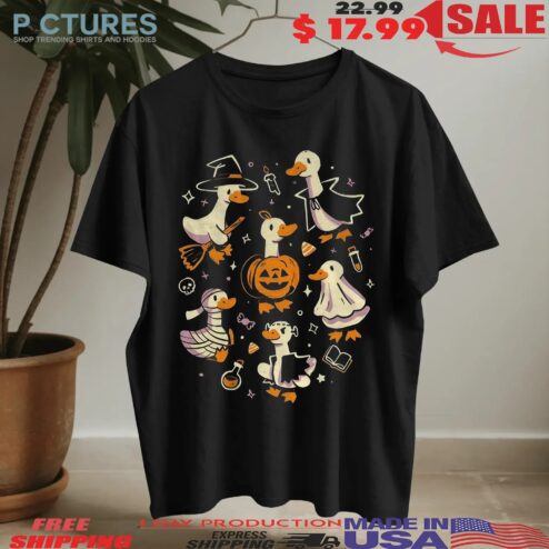 Goosebumps Spooky Geese Ready For Halloween T Shirt