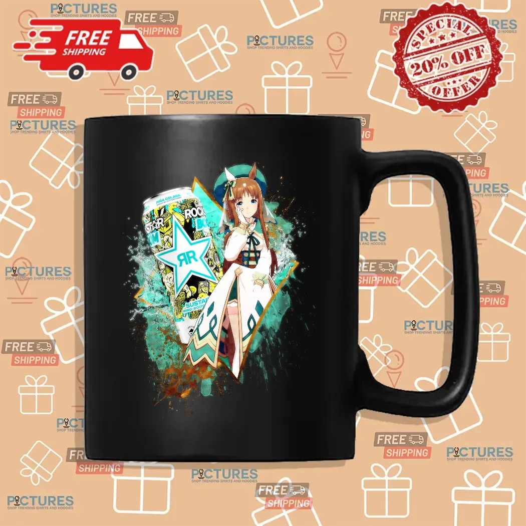 Grass Wonder Uma Musume Rockstar Energy Drink Boom Pina Colada Anime Mashup T Shirt