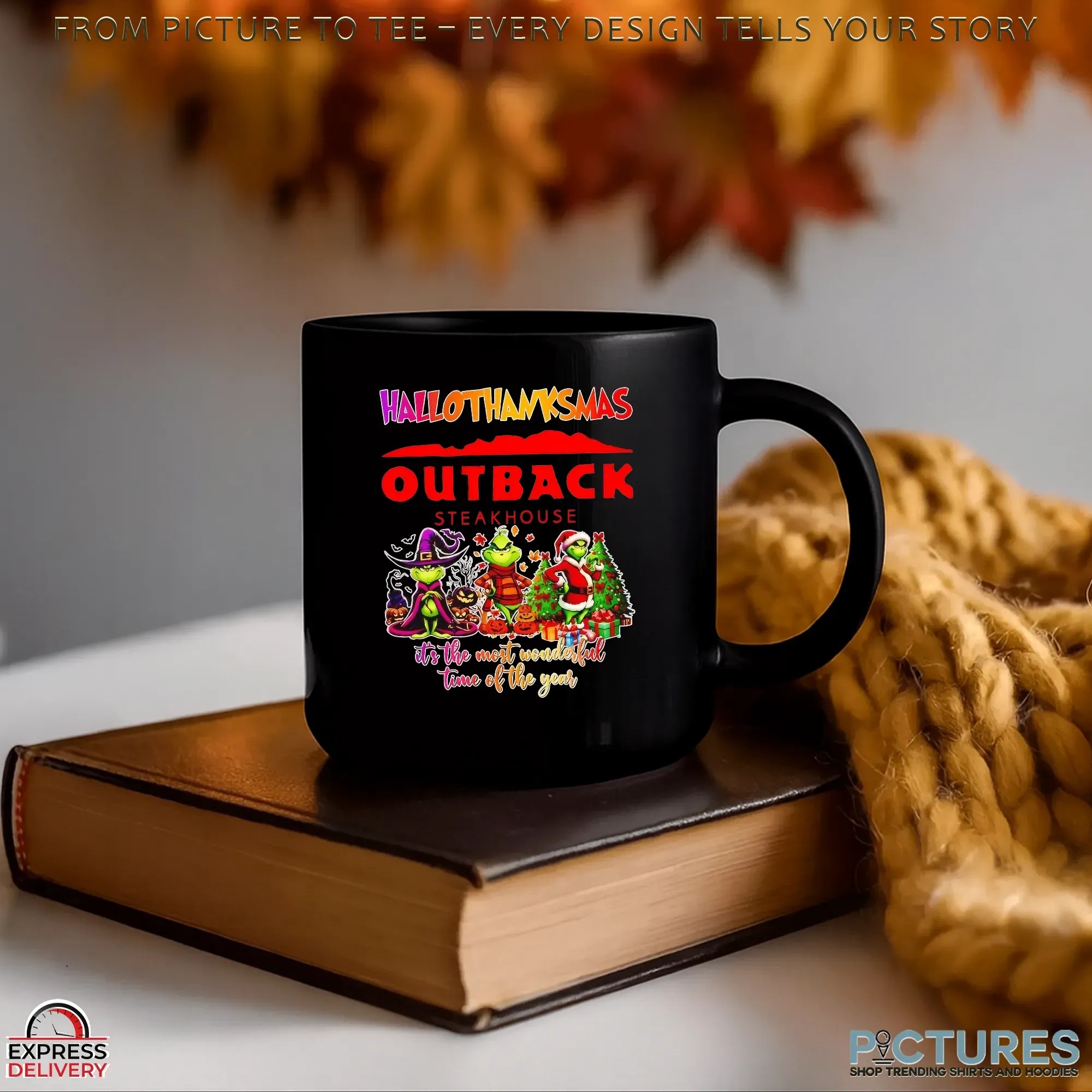 Grinch Hallothanksmas Outback Steakhouse It's The Most Wonderful Time Of The Year Christmas T Shirt Grinch Hallothanksmas Outback Steakhouse It's The Most Wonderful Time Of The Year Christmas T Shirt