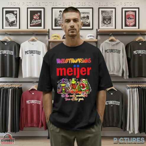 Grinch Hallothanksmas X Meijer It's The Most Wonderful Time Of The Year Christmas Mashup T Shirt
