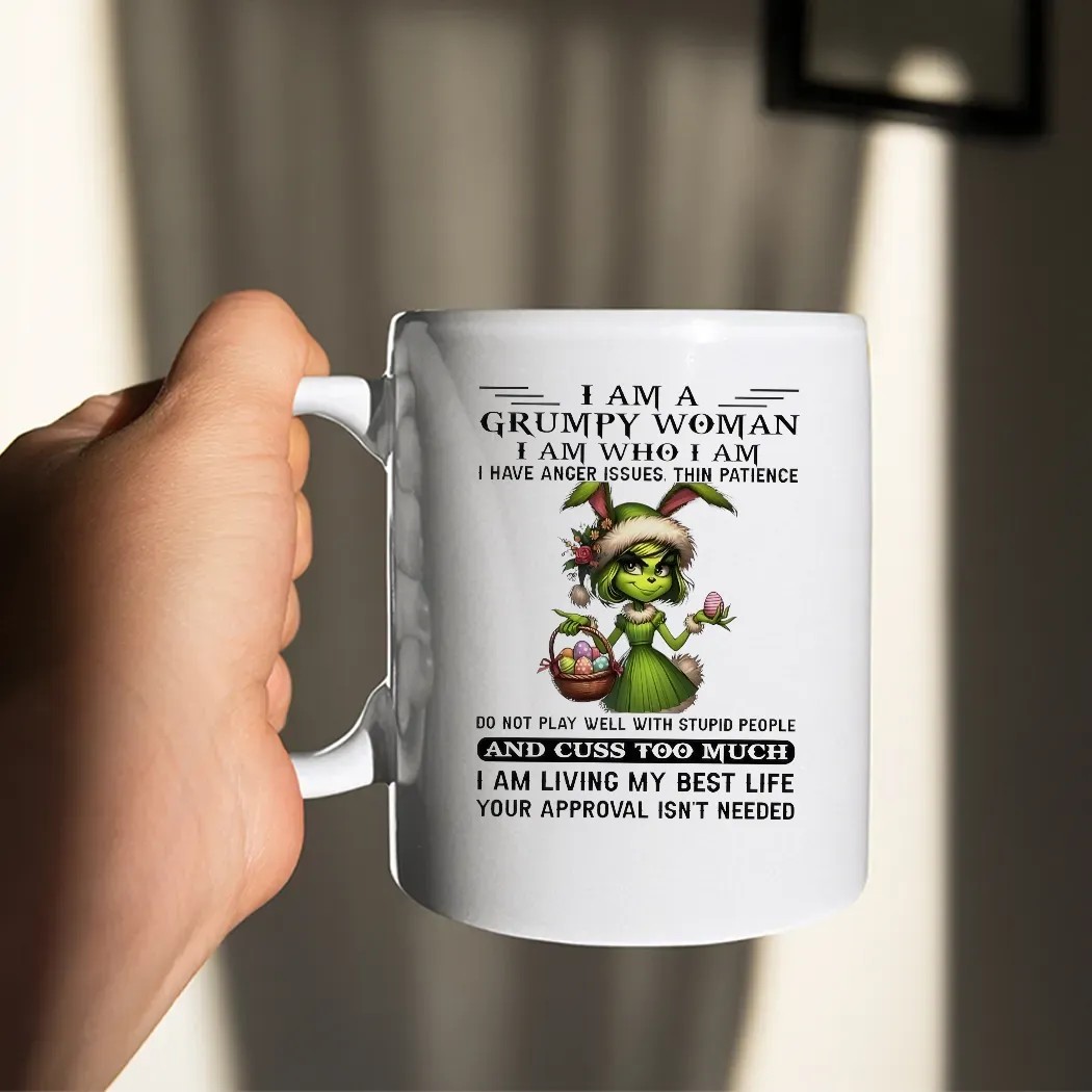 Grinch I Am A Grumpy Woman I Am Who I Am I Have Anger Issues Thin Patience Meme T Shirt