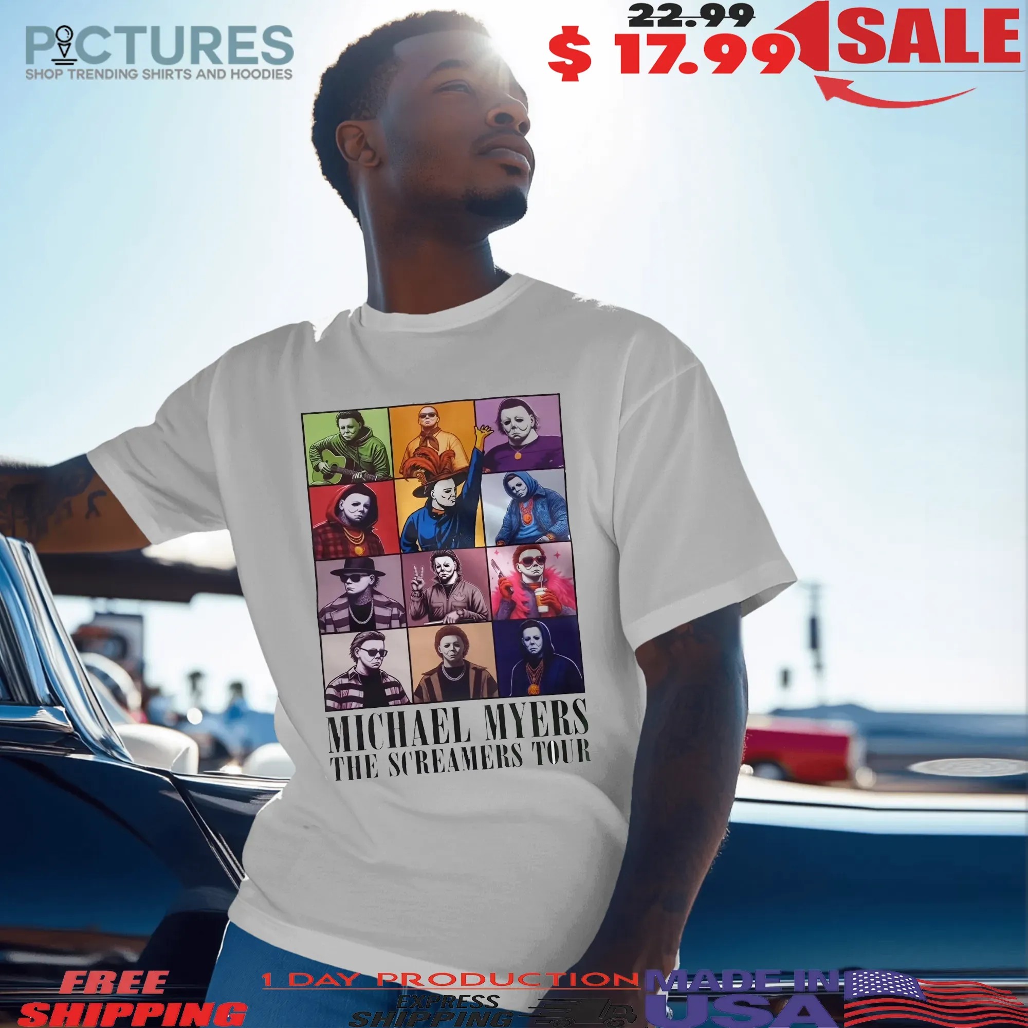Halloween Myers The Creamers Tour Halloween Parody T Shirt