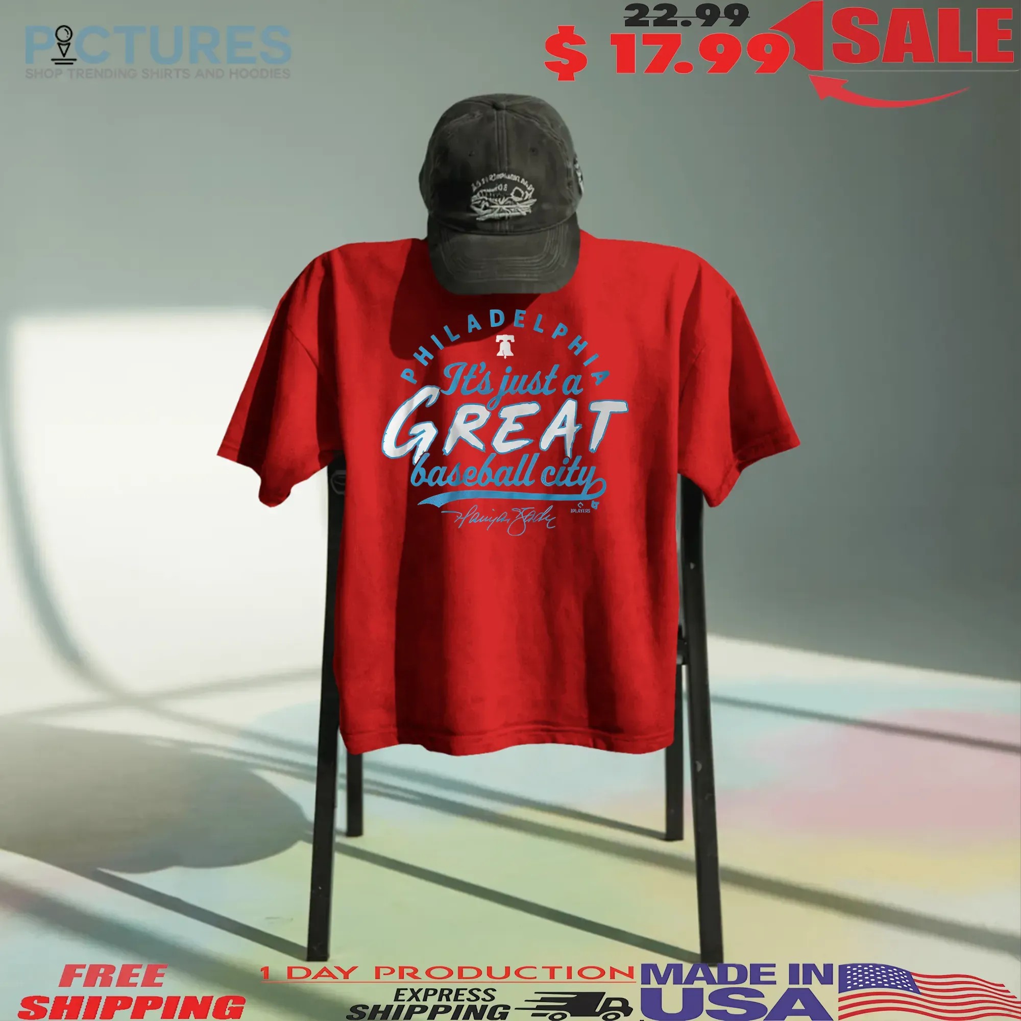 Harrison Bader It's Just a Great Baseball City Graphic T Shirt