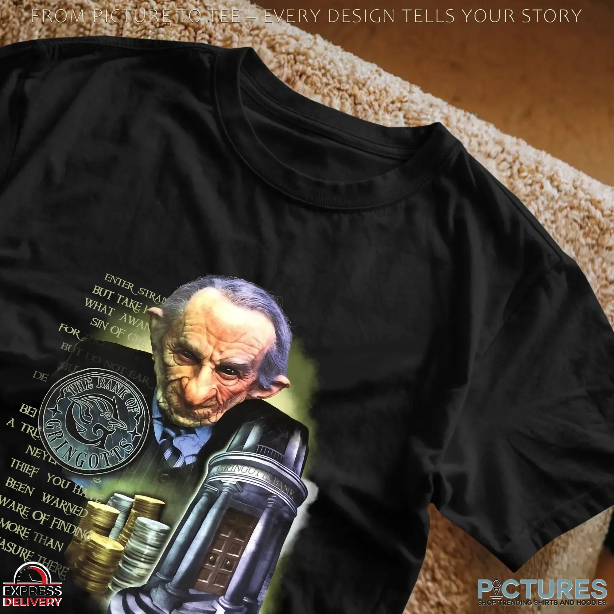 Harry Potter The Bank Of Gringotts Universal Wizarding World T Shirt