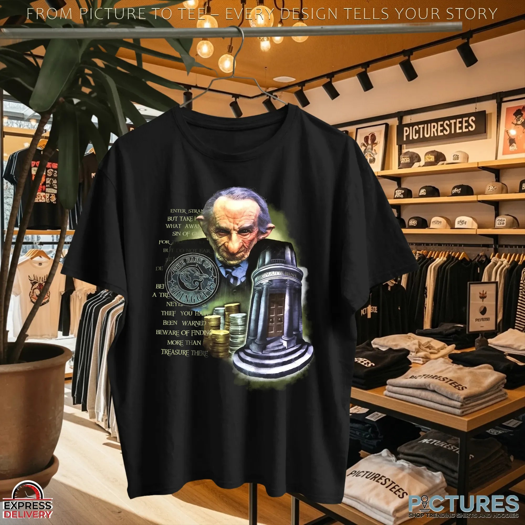 Harry Potter The Bank Of Gringotts Universal Wizarding World T Shirt