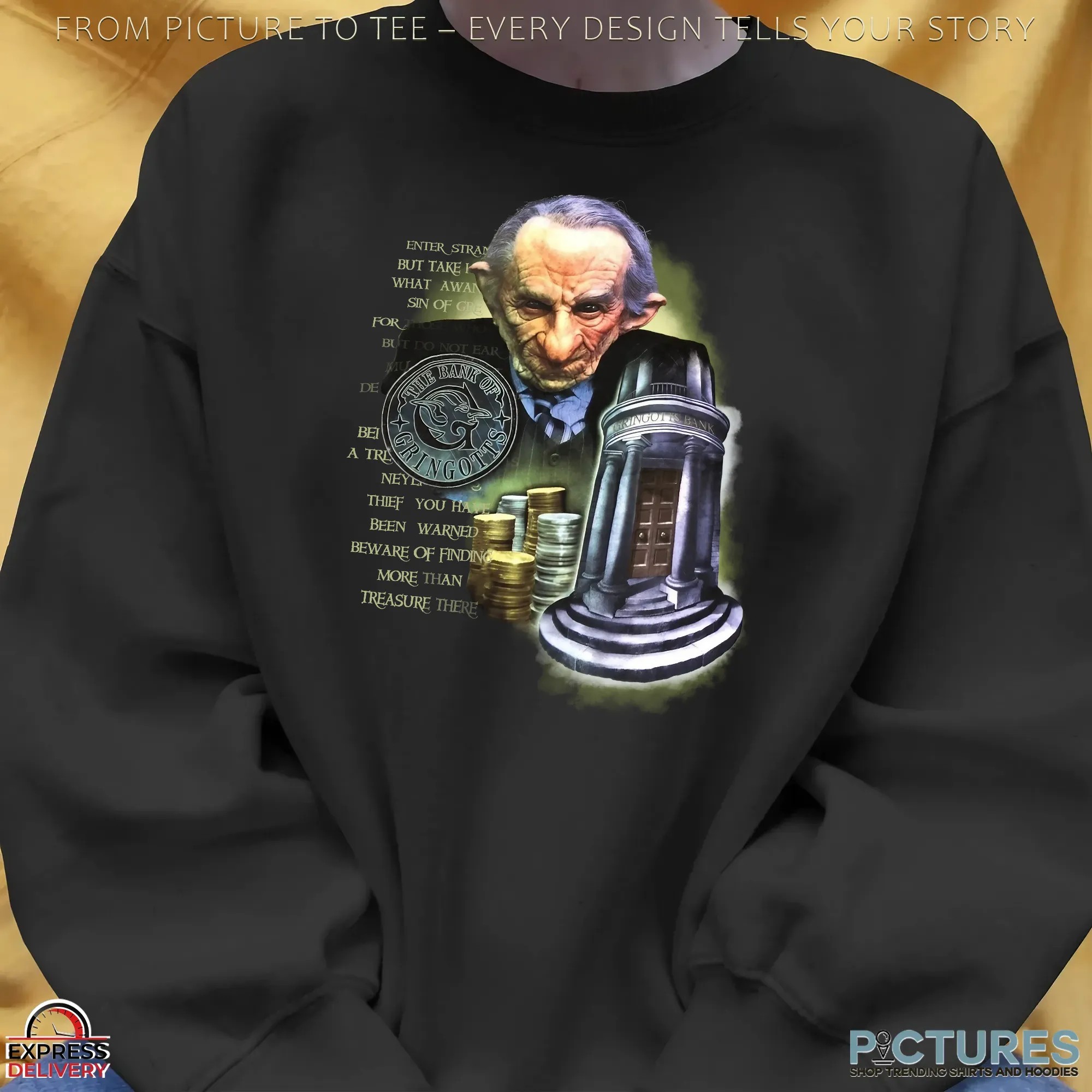 Harry Potter The Bank Of Gringotts Universal Wizarding World T Shirt