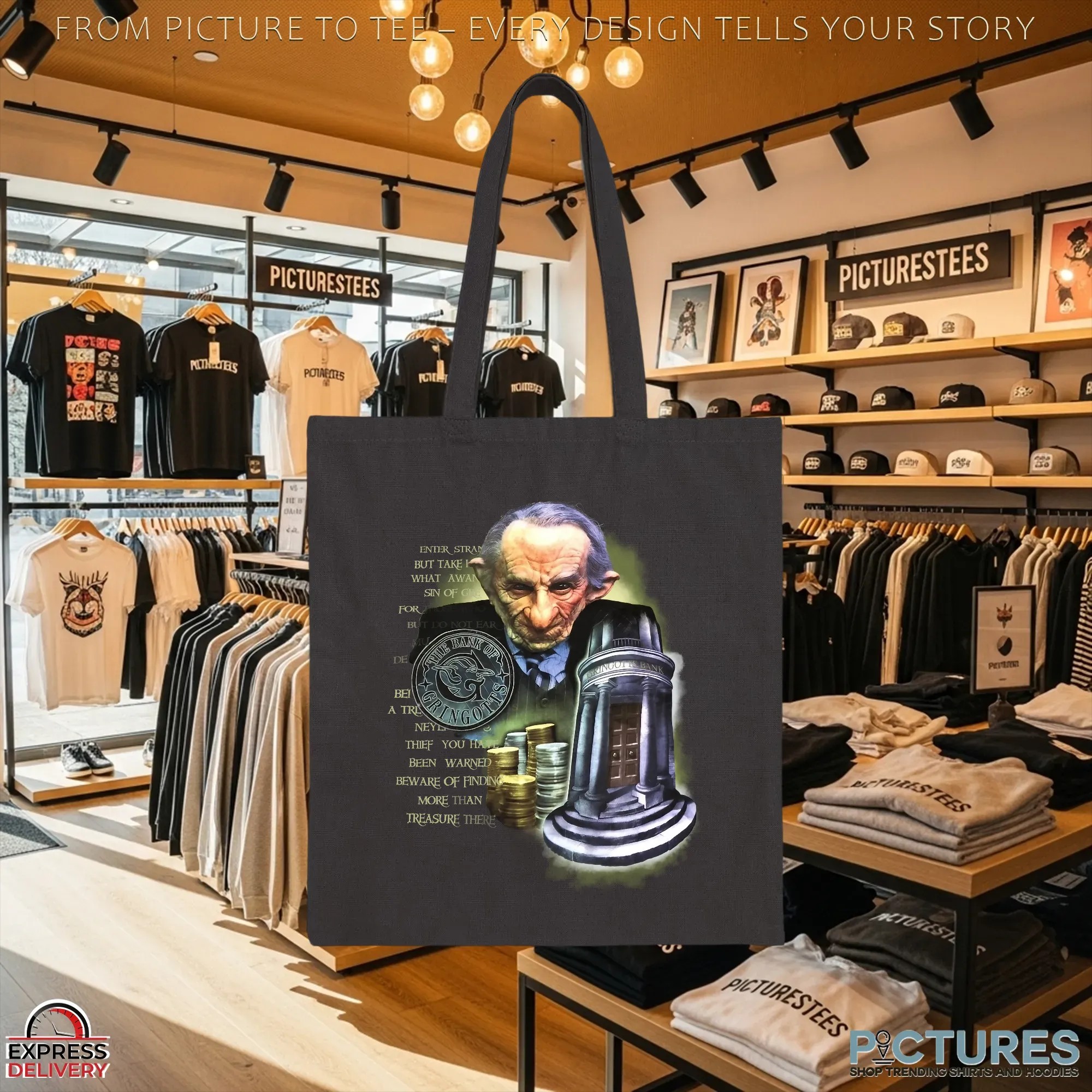 Harry Potter The Bank Of Gringotts Universal Wizarding World T Shirt