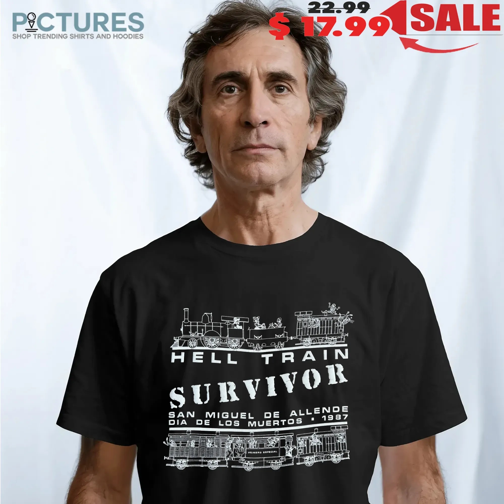 Hell Train Survivor Mexico Day Of The Dead 1987 T Shirt
