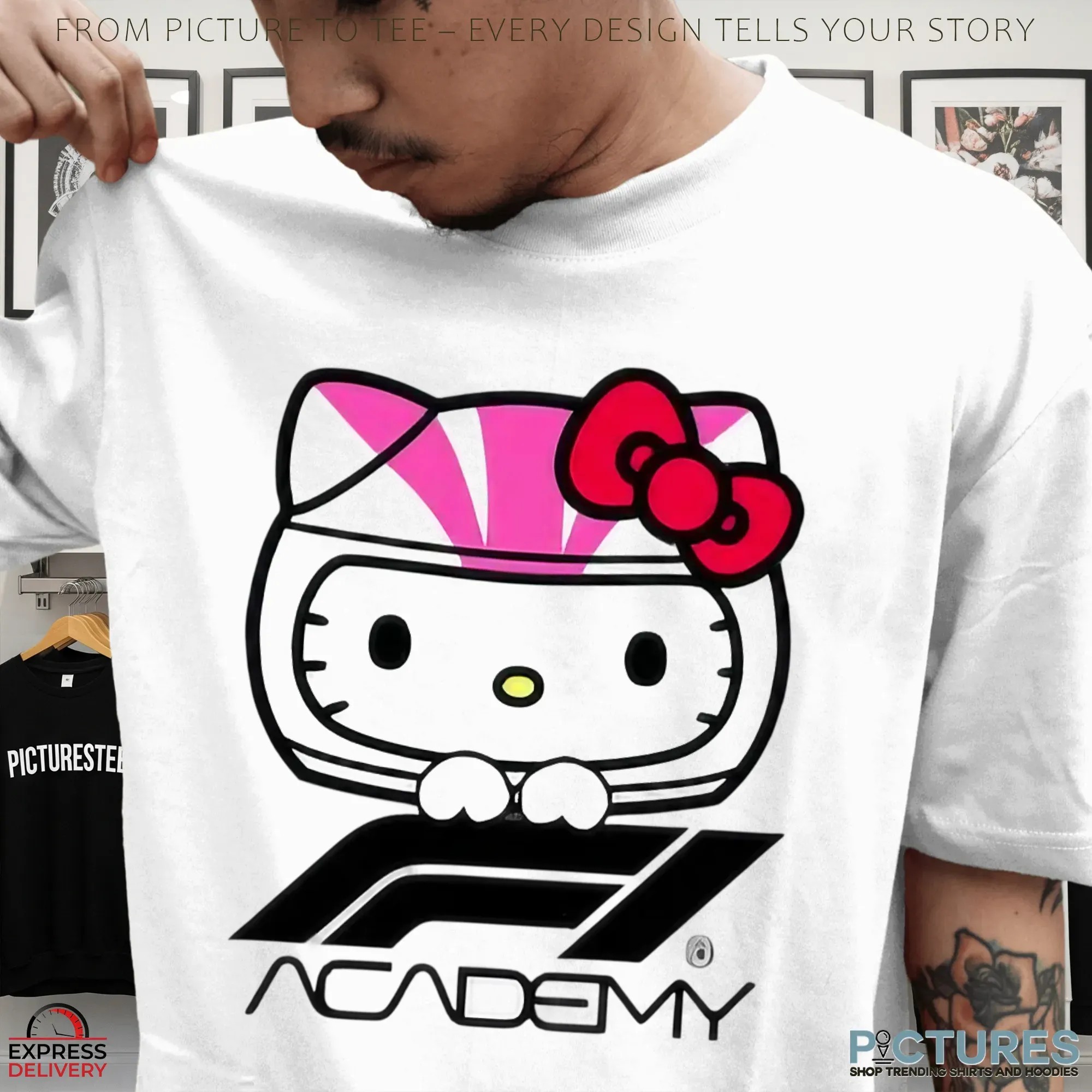 Hello Kitty And Friends X F1 Academy Merch 2025 T Shirt