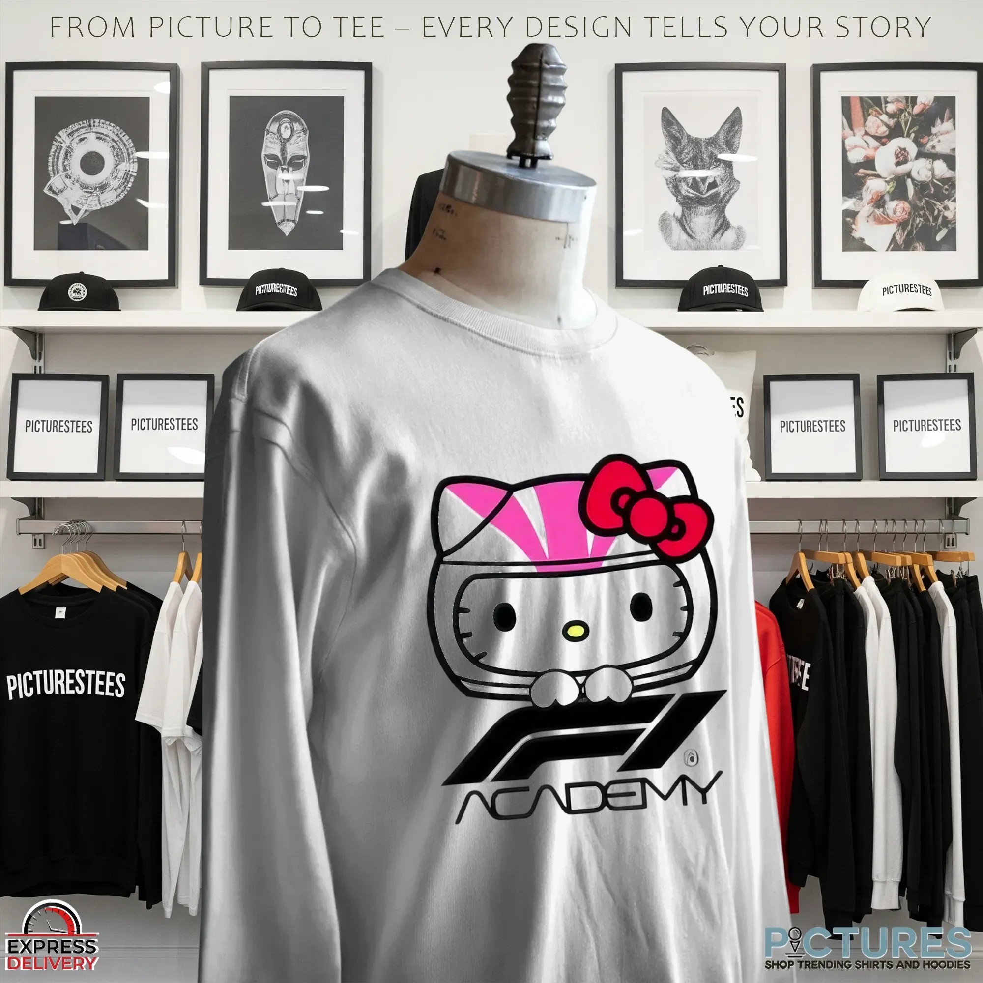 Hello Kitty And Friends X F1 Academy Merch 2025 T Shirt