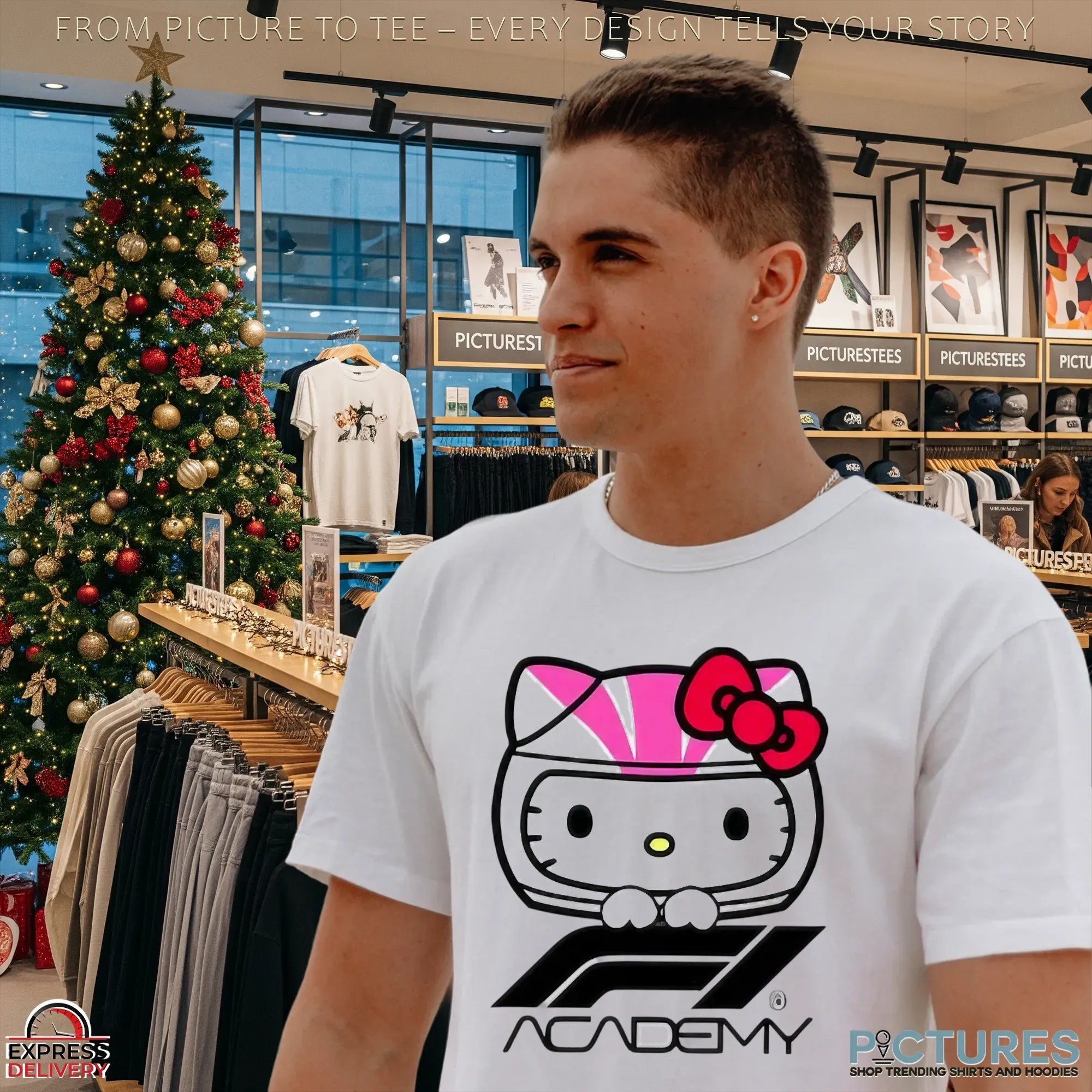 Hello Kitty And Friends X F1 Academy Merch 2025 T Shirt