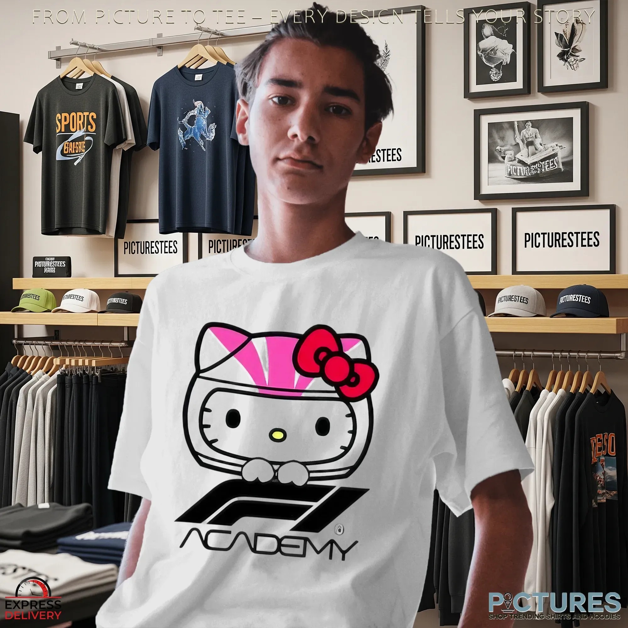 Hello Kitty And Friends X F1 Academy Merch 2025 T Shirt