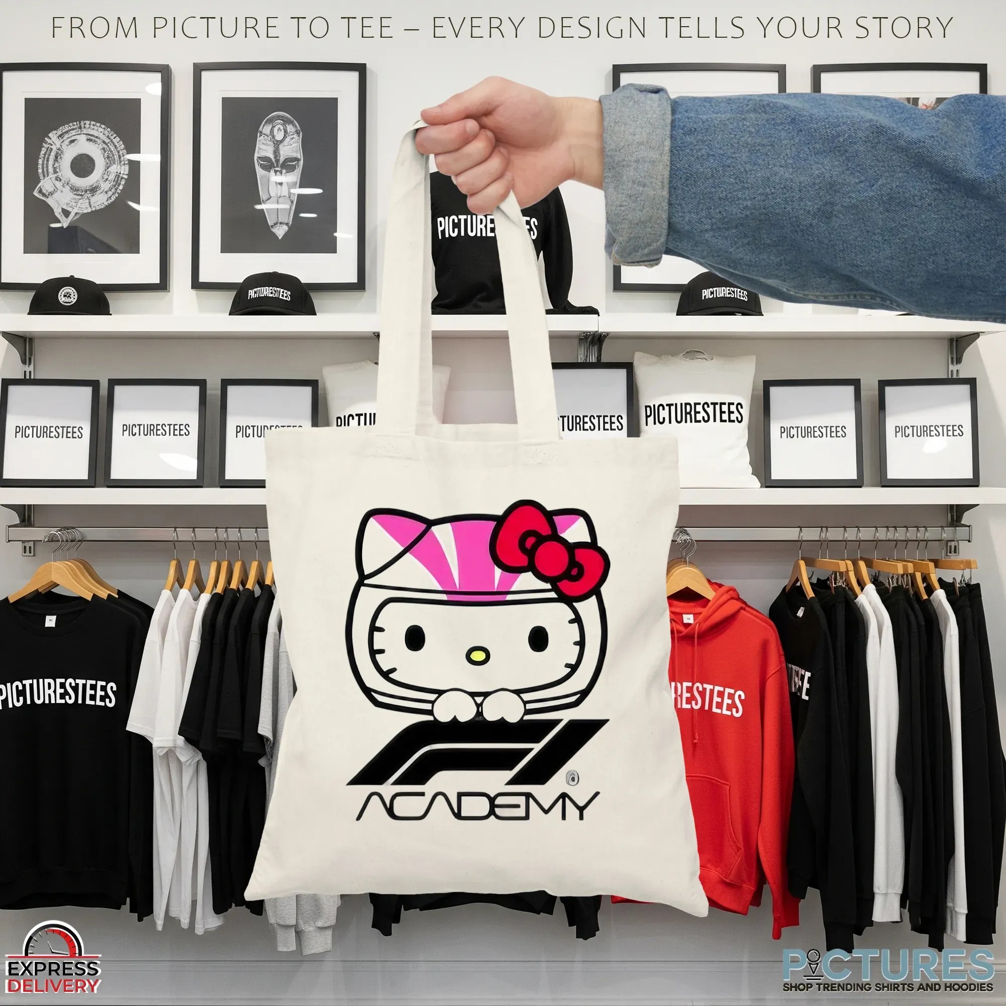 Hello Kitty And Friends X F1 Academy Merch 2025 T Shirt