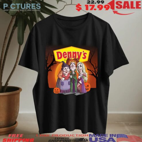 Hocus Pocus Sanderson Sisters Denny's Halloween Mashup T Shirt