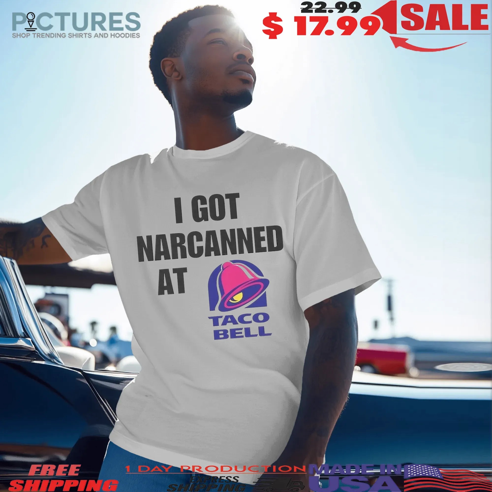 I Got Narcanned At Taco Bell Logo Parody T Shirt