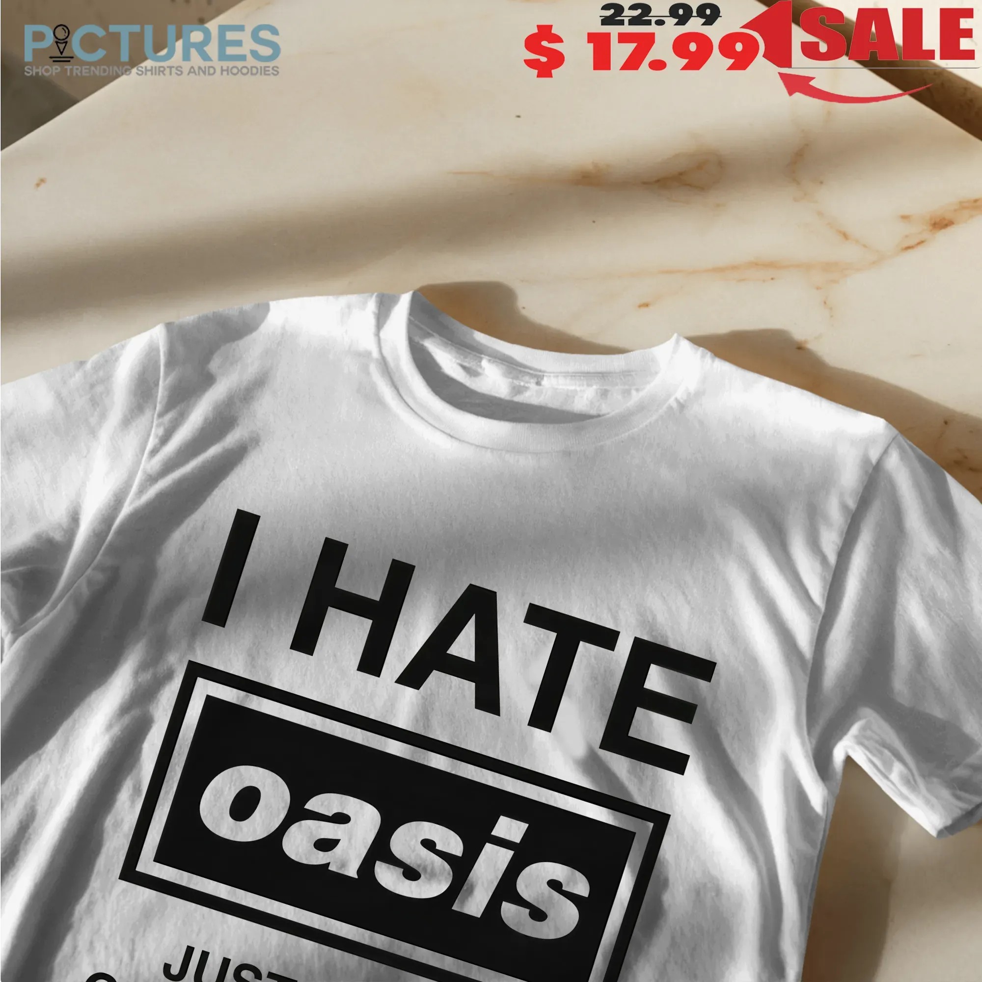 I Hate Oasis Band Just Kidding Can You Imagine T Shirt