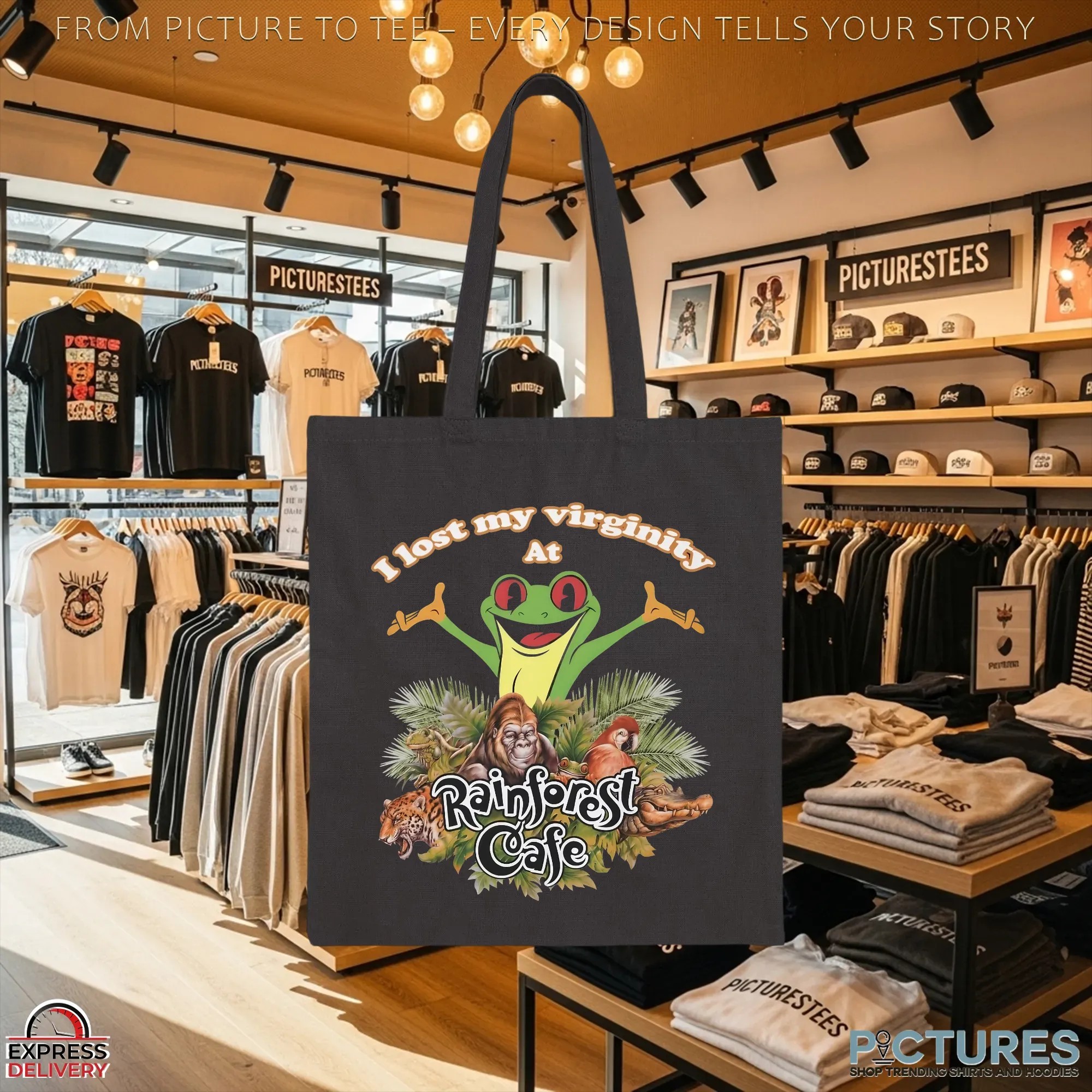 I Lost My Virginity At Rainforest Cafe Graphic Animals T Shirt