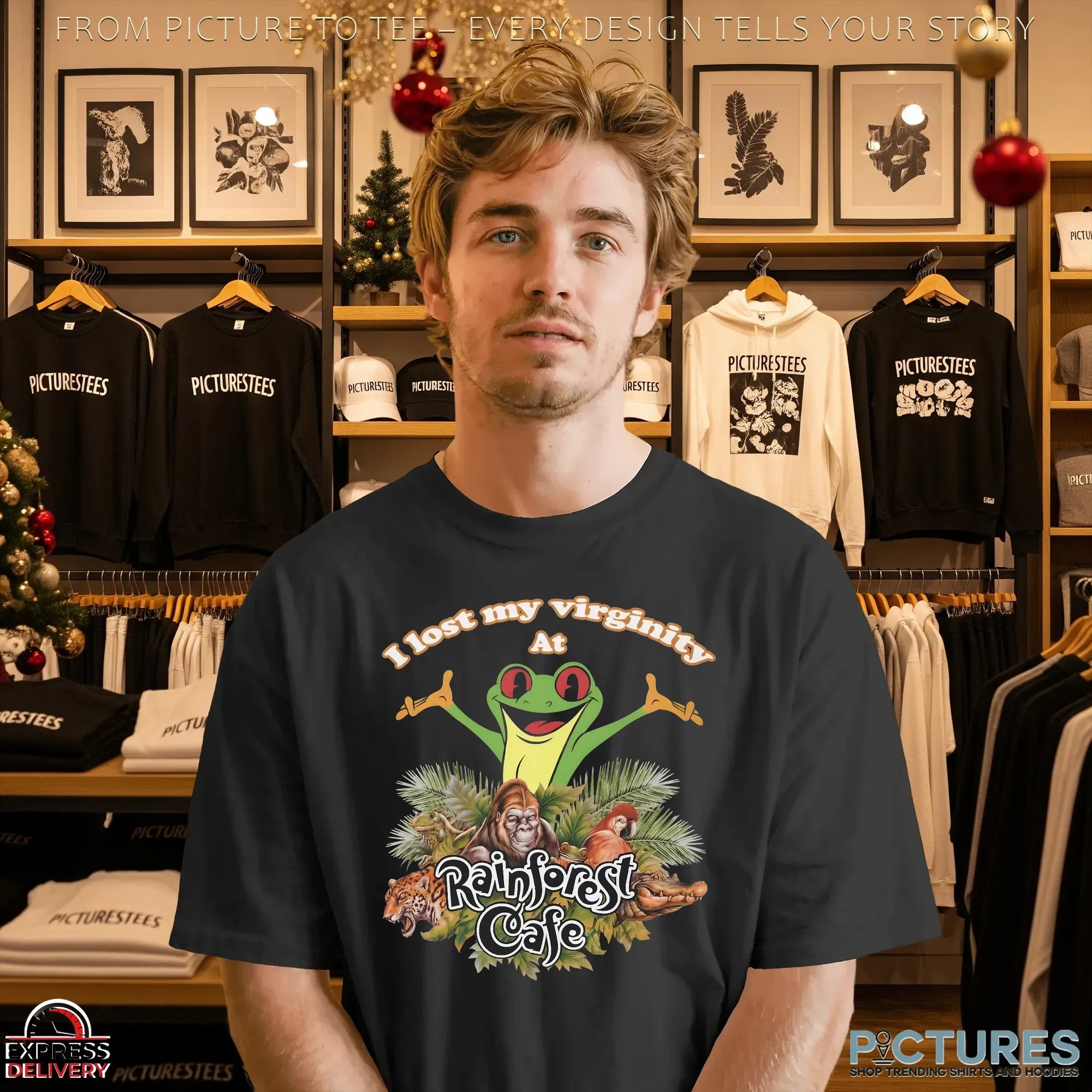 I Lost My Virginity At Rainforest Cafe Graphic Animals T Shirt