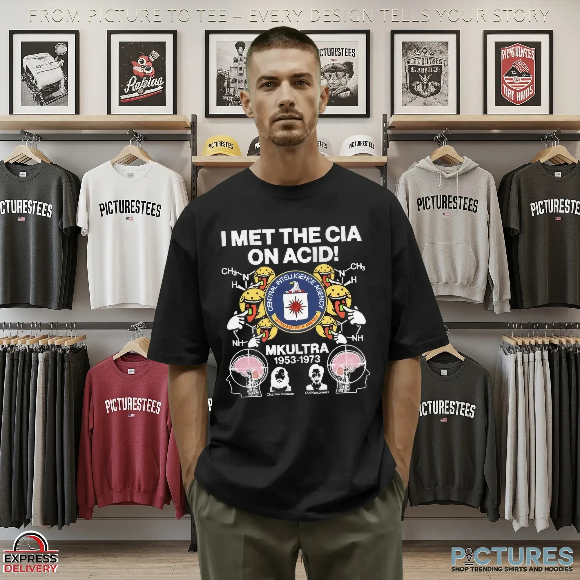 I Met The Cia On Acid MKUltra 1953 1973 Central Intelligence Agency T Shirt