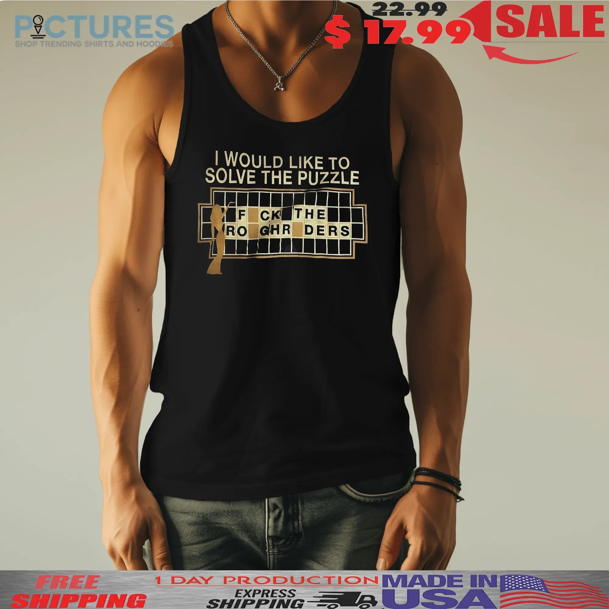 I Would Like To Solve The Puzzle Fuck The Rough Riders Graphic Meme T Shirt