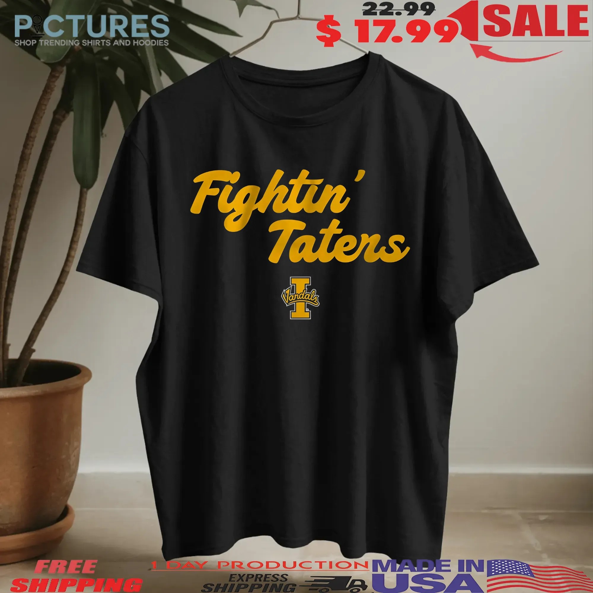 Idaho Vandals Football Fightin' Taters T Shirt