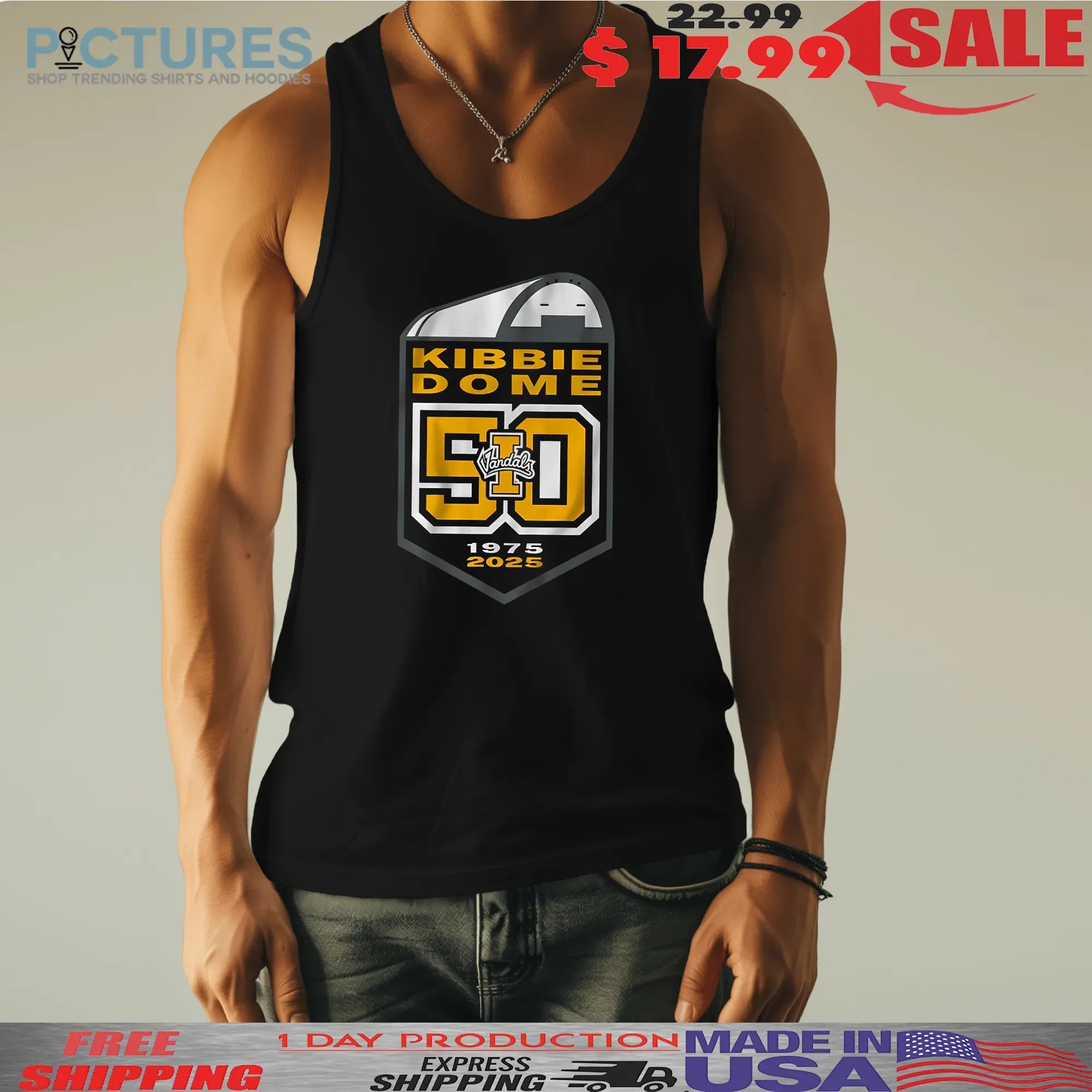 Idaho Vandals Football Kibbie Dome 50th Anniversary 1975 2025 T Shirt