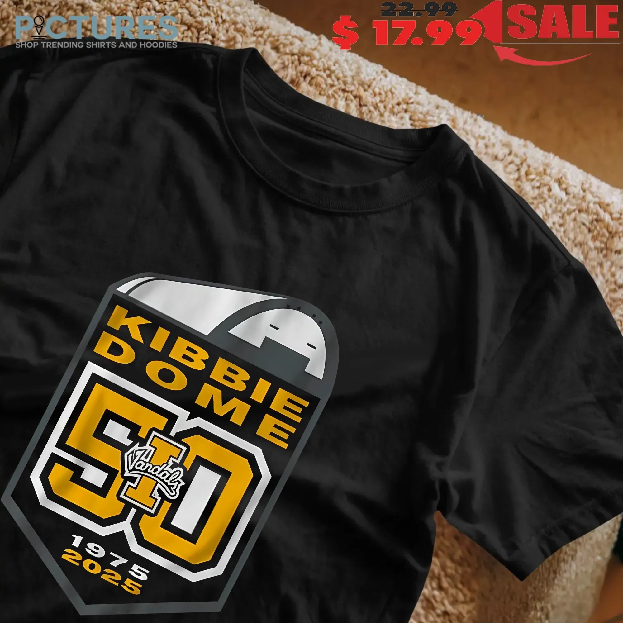 Idaho Vandals Football Kibbie Dome 50th Anniversary 1975 2025 T Shirt