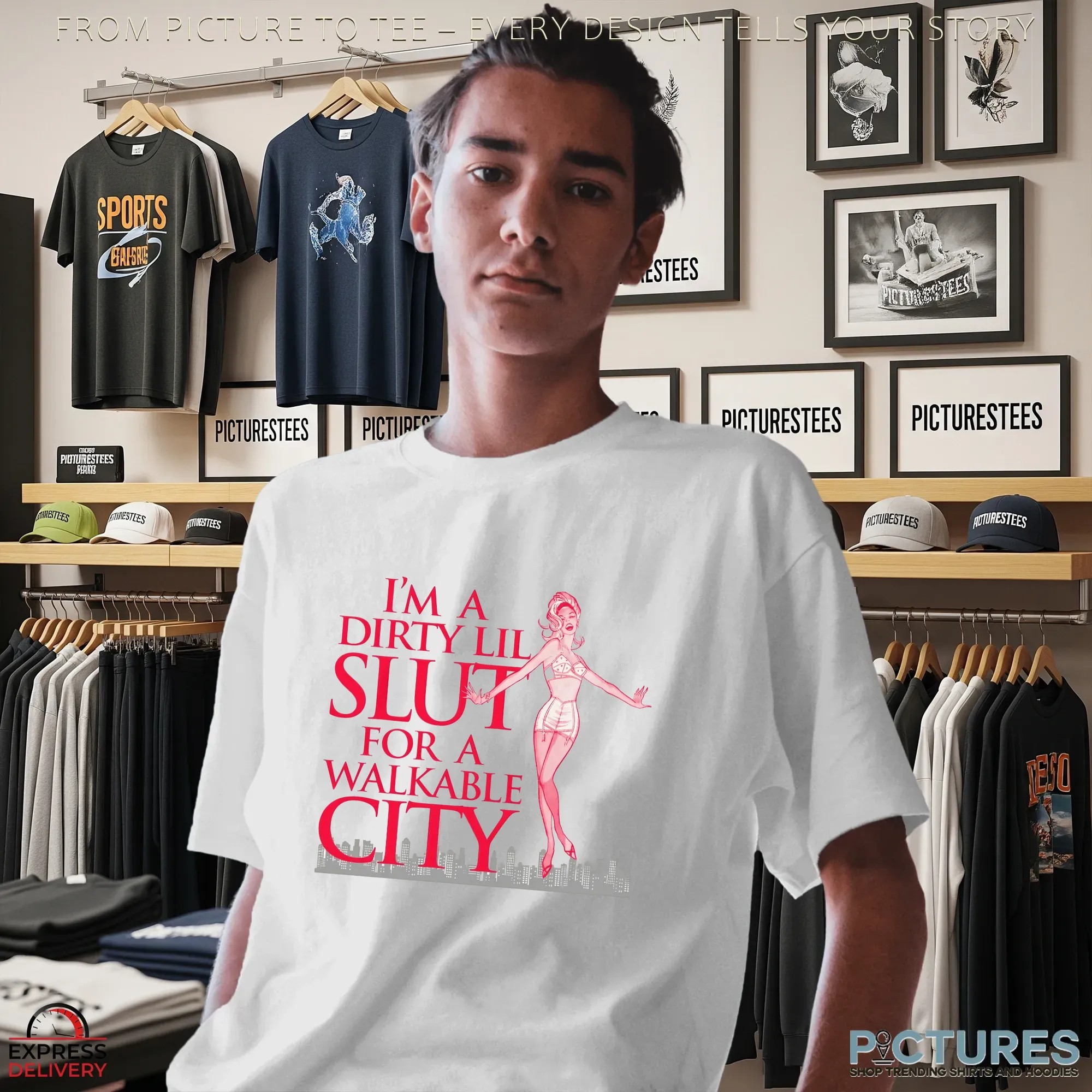 I'm A Dirty Lil Slut For A Walkable City T Shirt