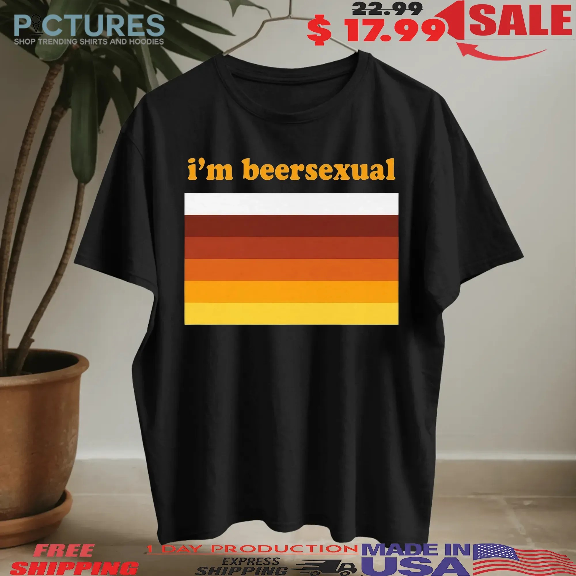 I'm Beersexual Flag Meme T Shirt