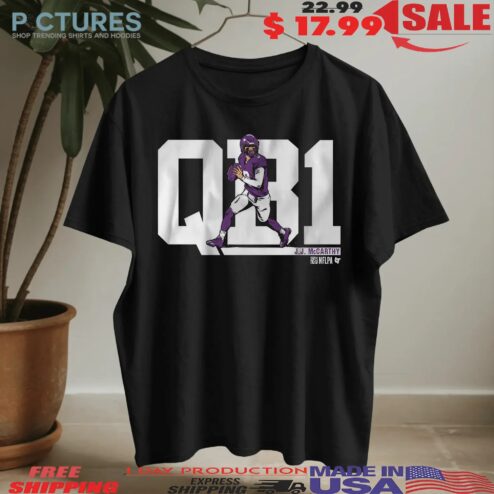 J.J. McCarthy QB1 Minnesota Vikings Football T Shirt