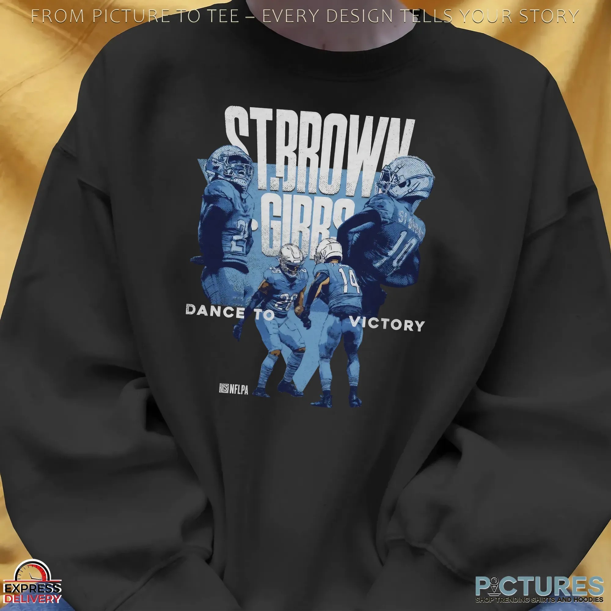 Jahmyr Gibbs And Amon Ra St Brown Detroit Victory Dance T Shirt