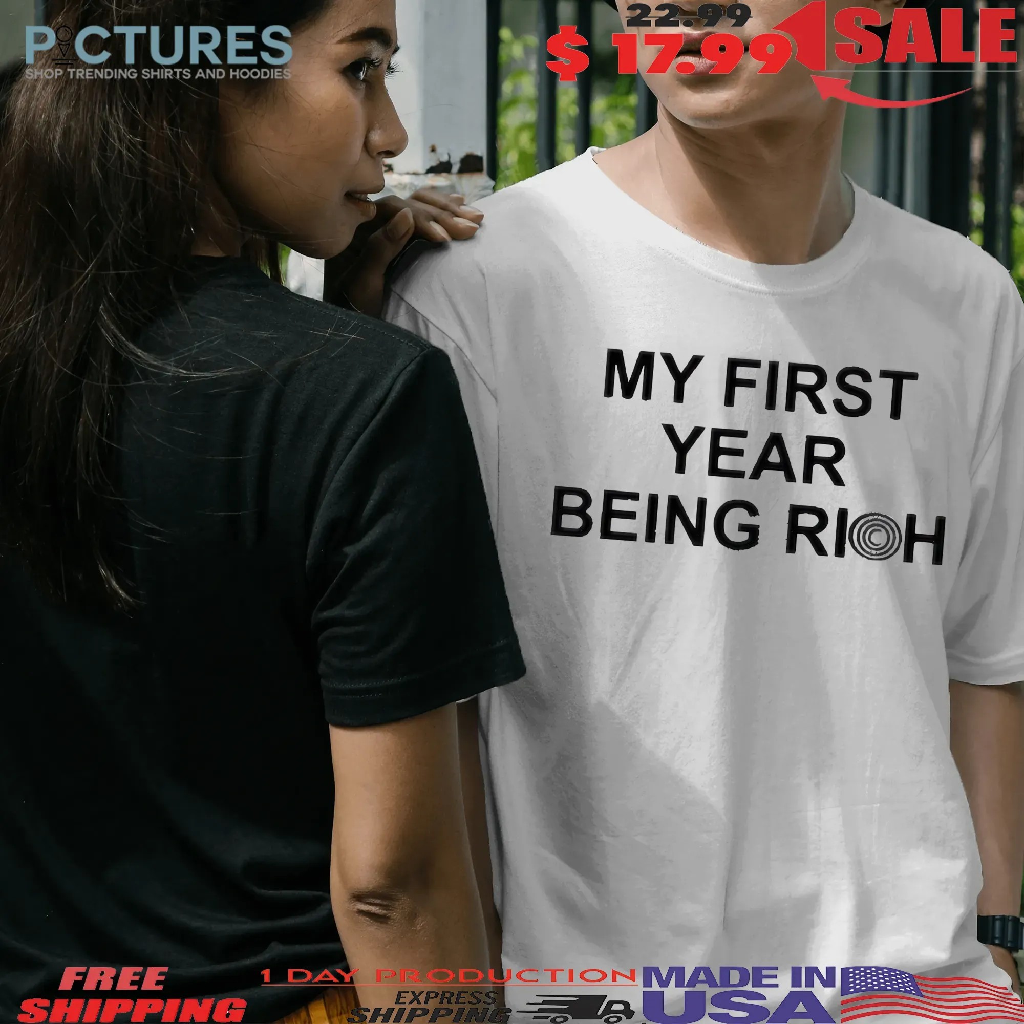 Jalen Carter Eagles My First Year Being Rich Meme T Shirt