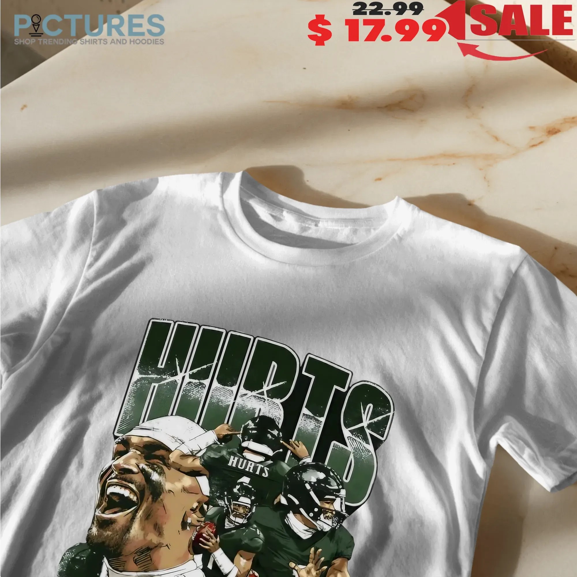 Jalen Hurts Philadelphia Eagles NFL Player Collage Vintage Bootleg Signature T Shirt