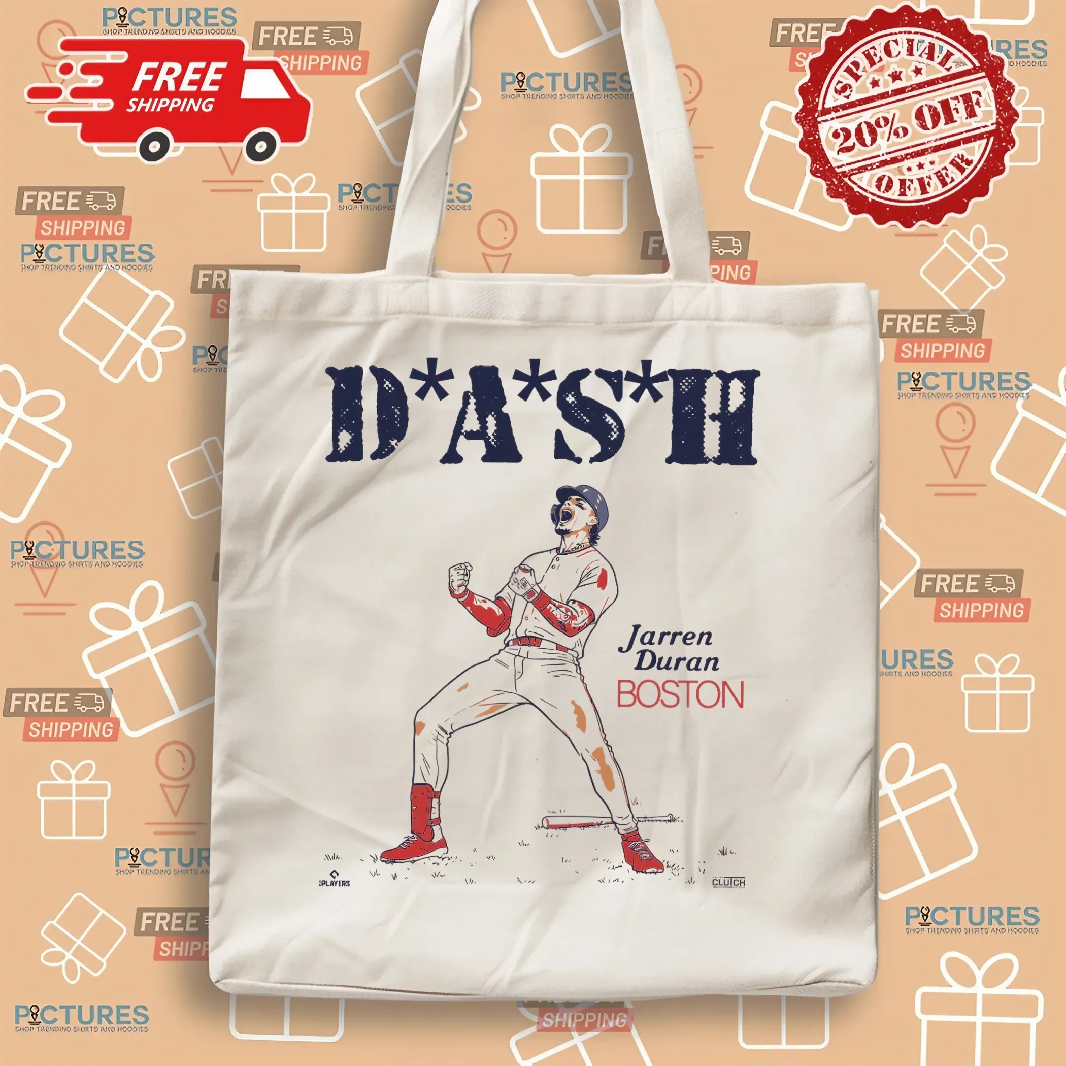 Jarren Duran Boston Red Sox DASH Super Star Pose Baseball Graphic T Shirt