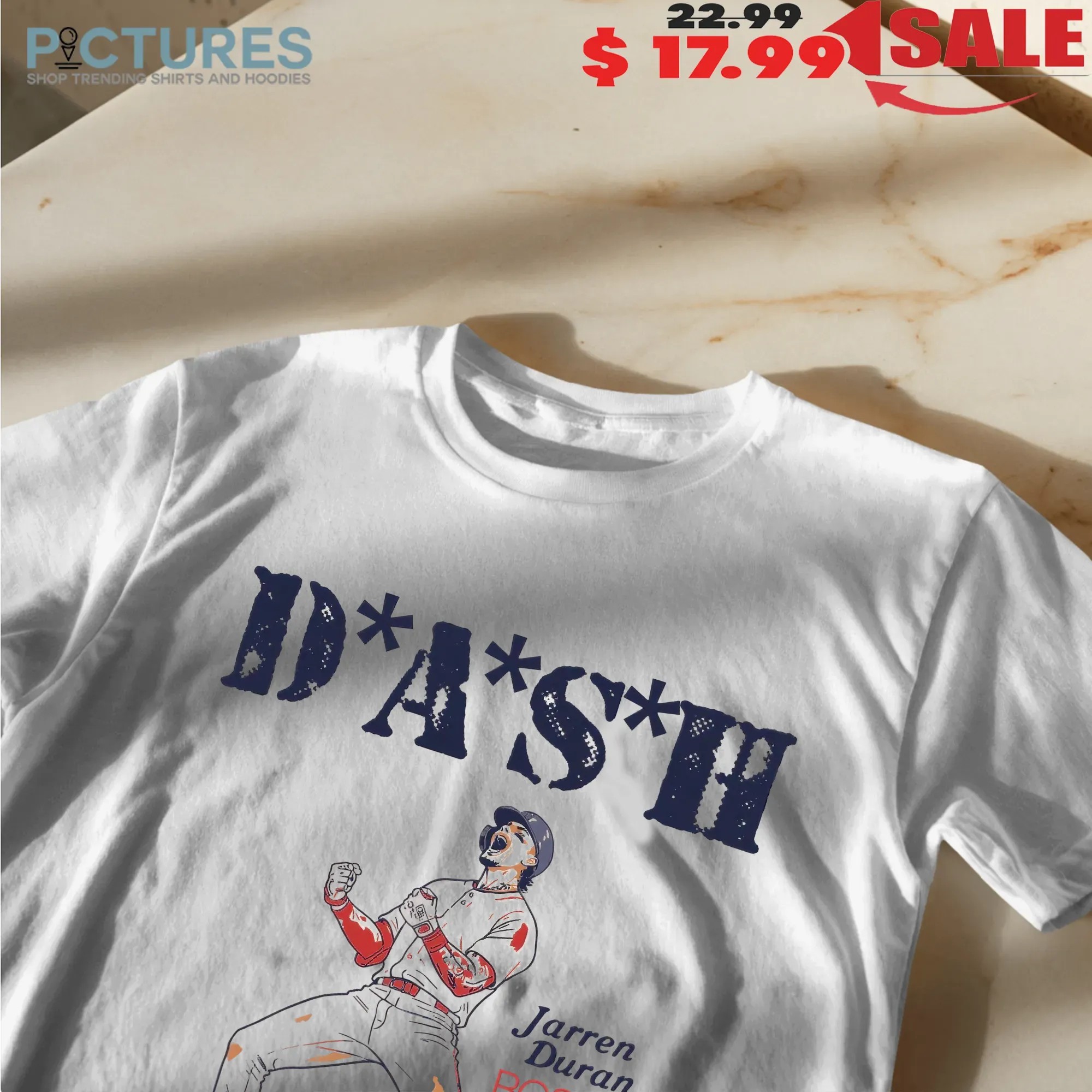 Jarren Duran Boston Red Sox DASH Super Star Pose Baseball Graphic T Shirt
