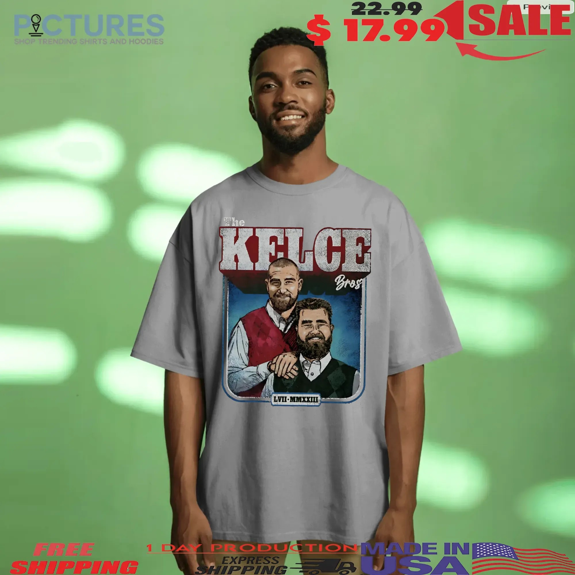 Jason Kelce and Travis Kelce The Kelce Brothers Parody T Shirt