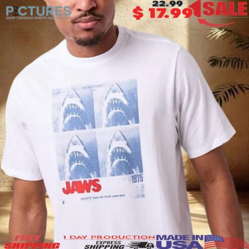 Jaws Shark Grid Don't Go In The Water T Shirt