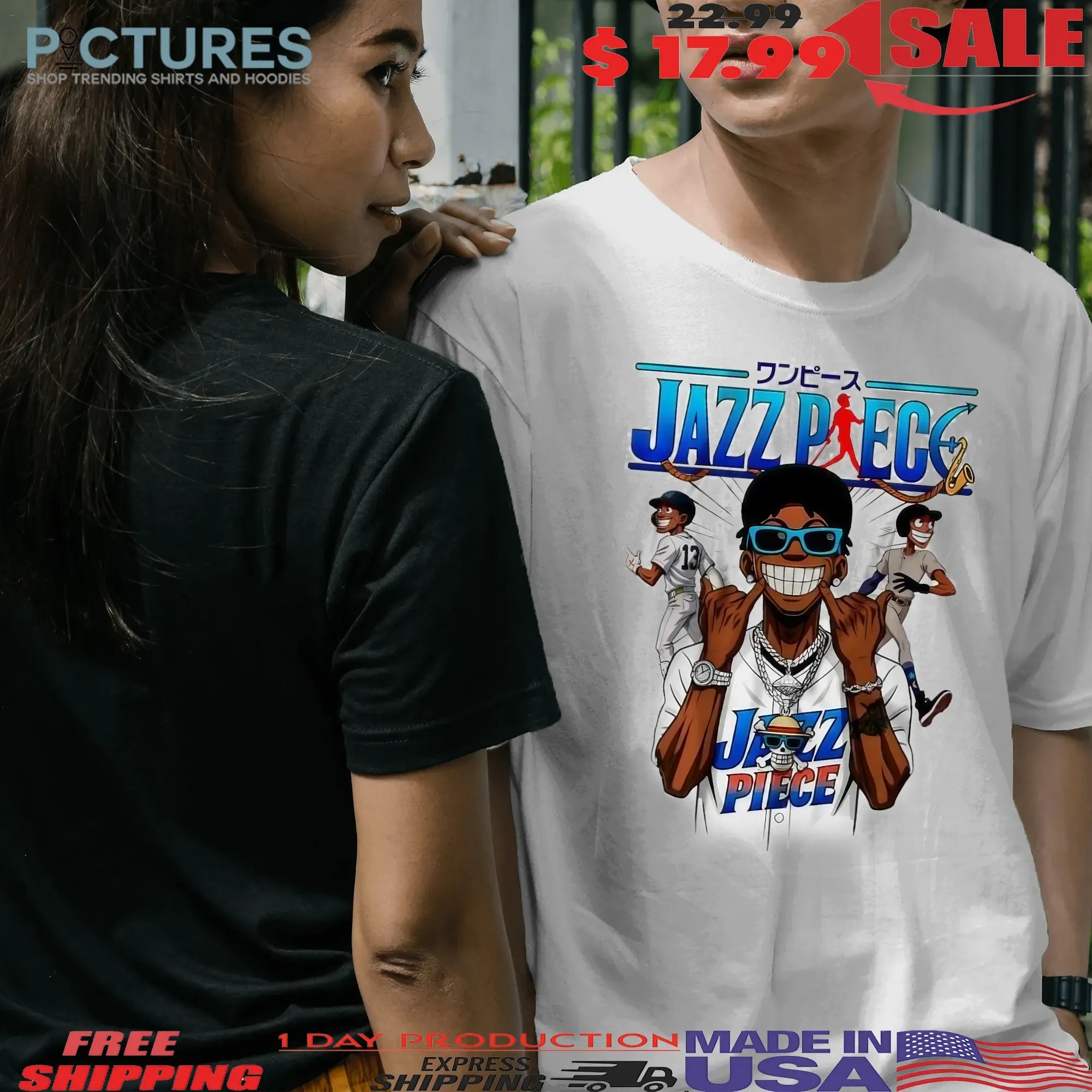 Jazz Piece Jazz Chisholm Jr X One Piece Mashup T Shirt
