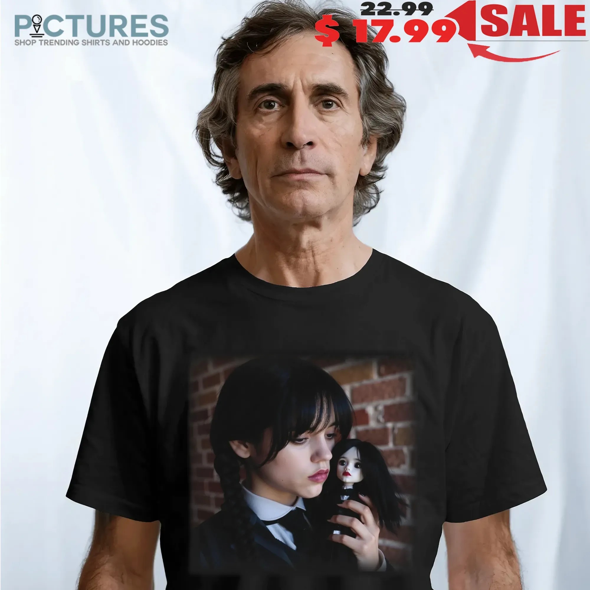 Jenna Ortega Wednesday Addams Season 2 Doll Scene Themed Halloween T Shirt