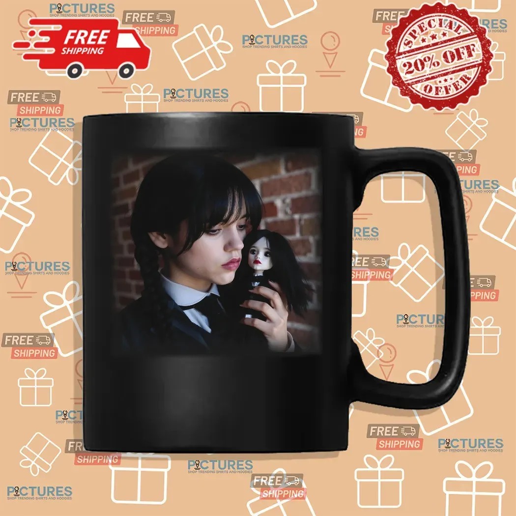 Jenna Ortega Wednesday Addams Season 2 Doll Scene Themed Halloween T Shirt