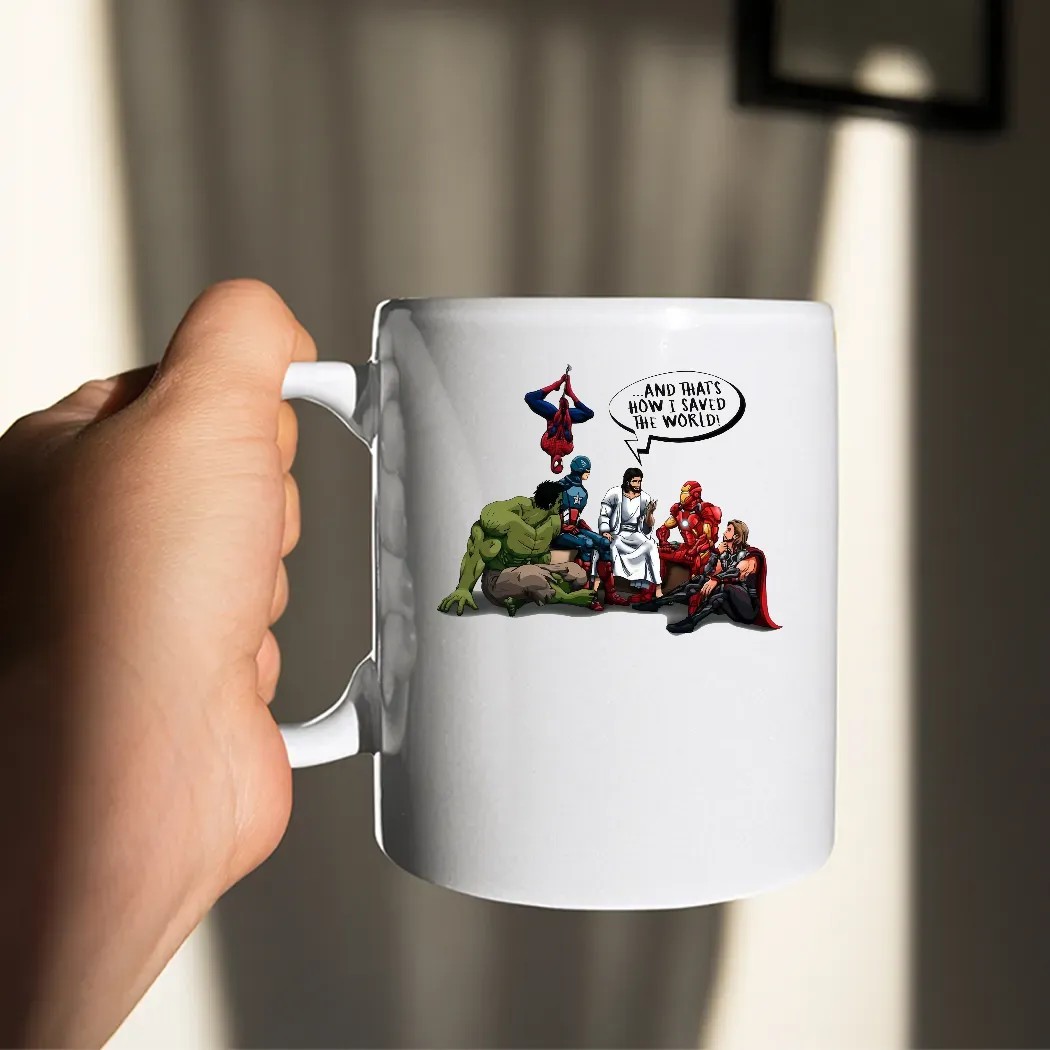 Jesus And Superheroes And That's How I Saved The World Christian Religion Heroes T Shirt
