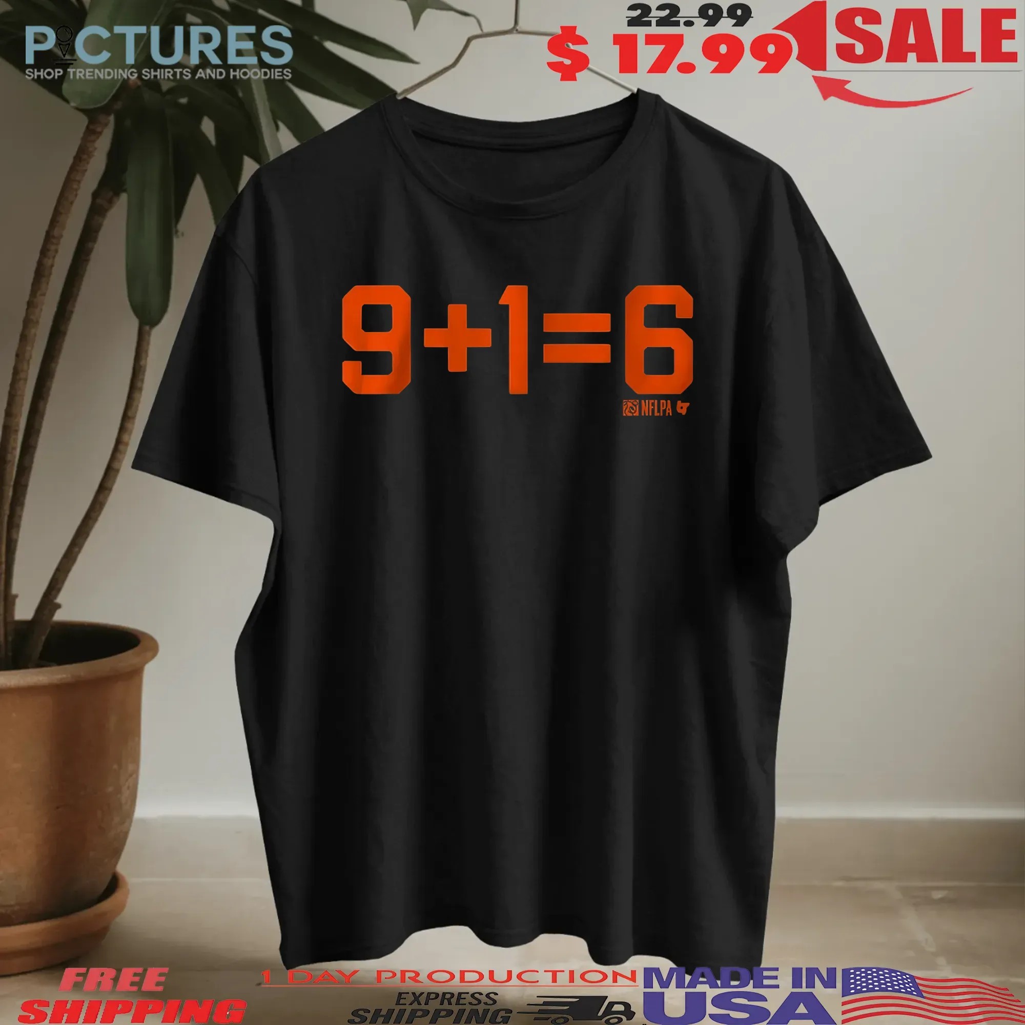 Joe Burrow and Ja'Marr Chase 9 + 1 = 6 T Shirt