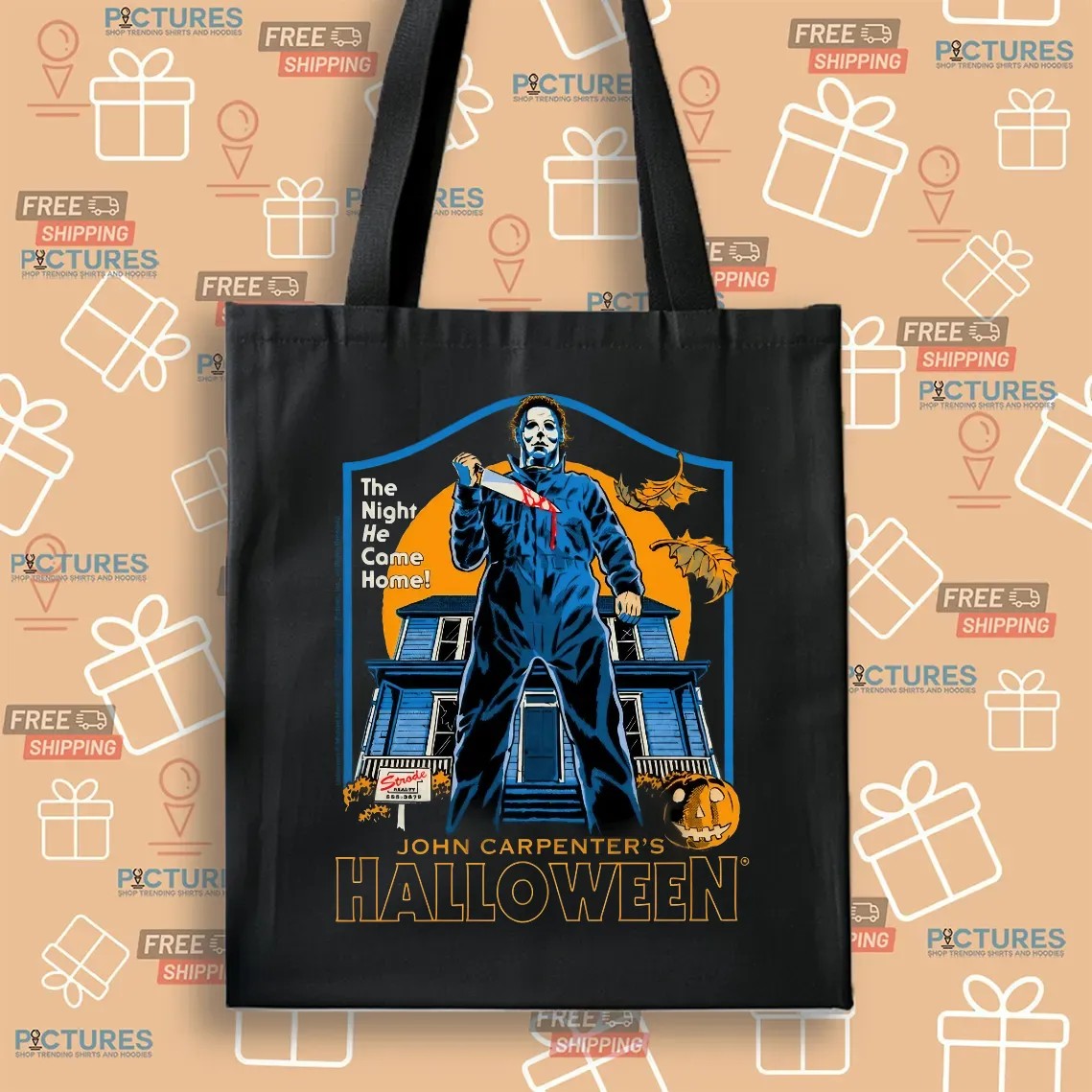 John Carpenter’s Michael Myers The Night He Came Home Horror Halloween T Shirt